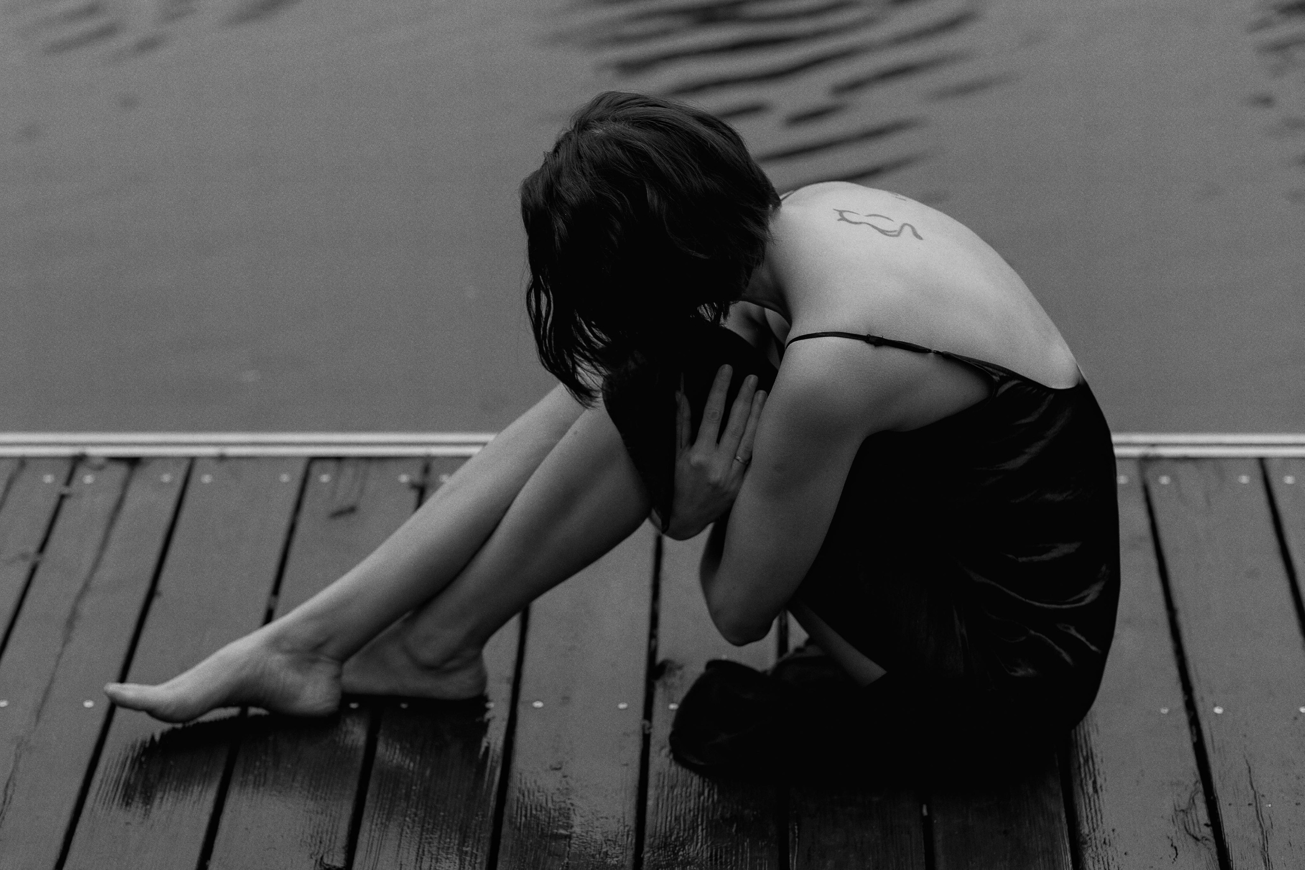 Schwarz-weiss Fotos. Familien Fotografin Kristina Klein aus Schüttorf