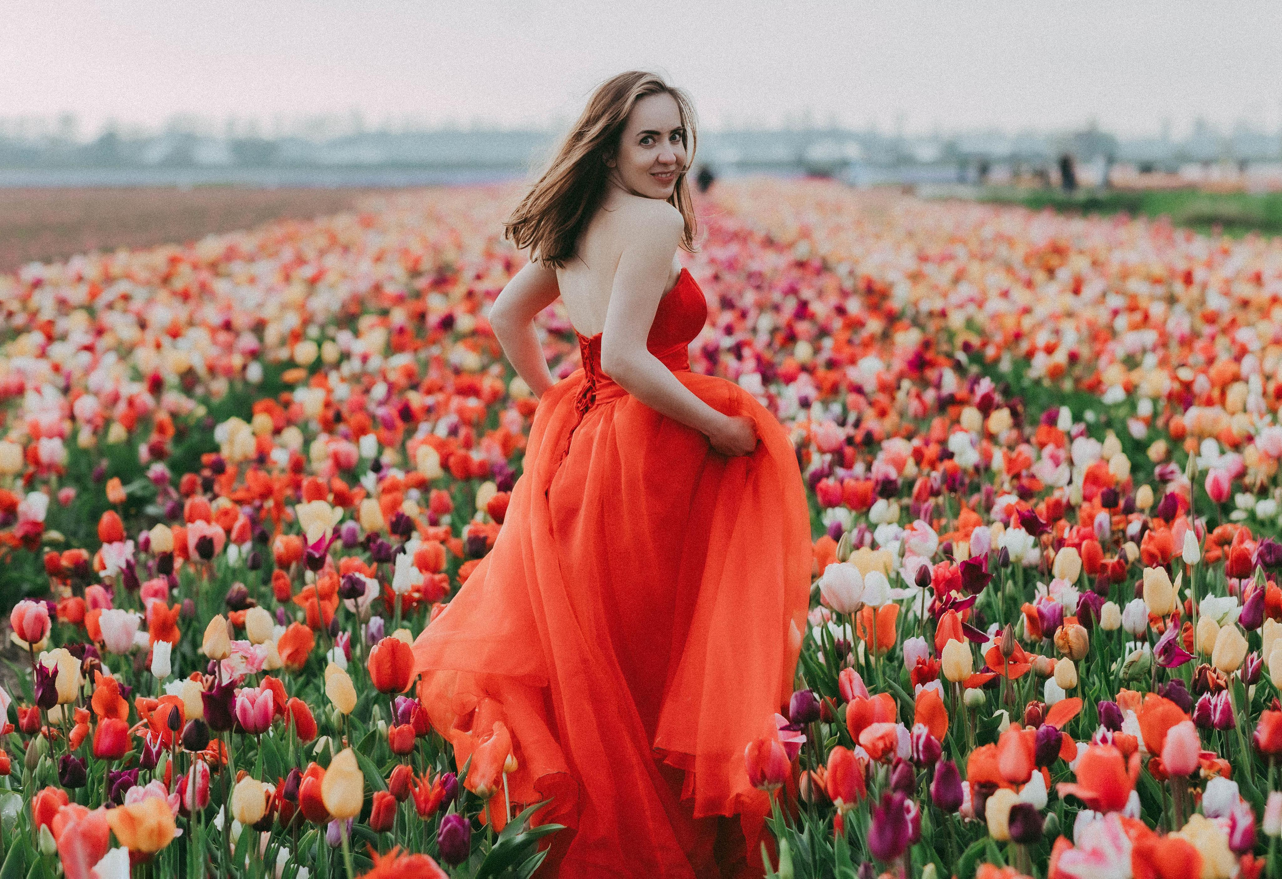 Tulpen Felde. Familien Fotografin Kristina Klein aus Schüttorf