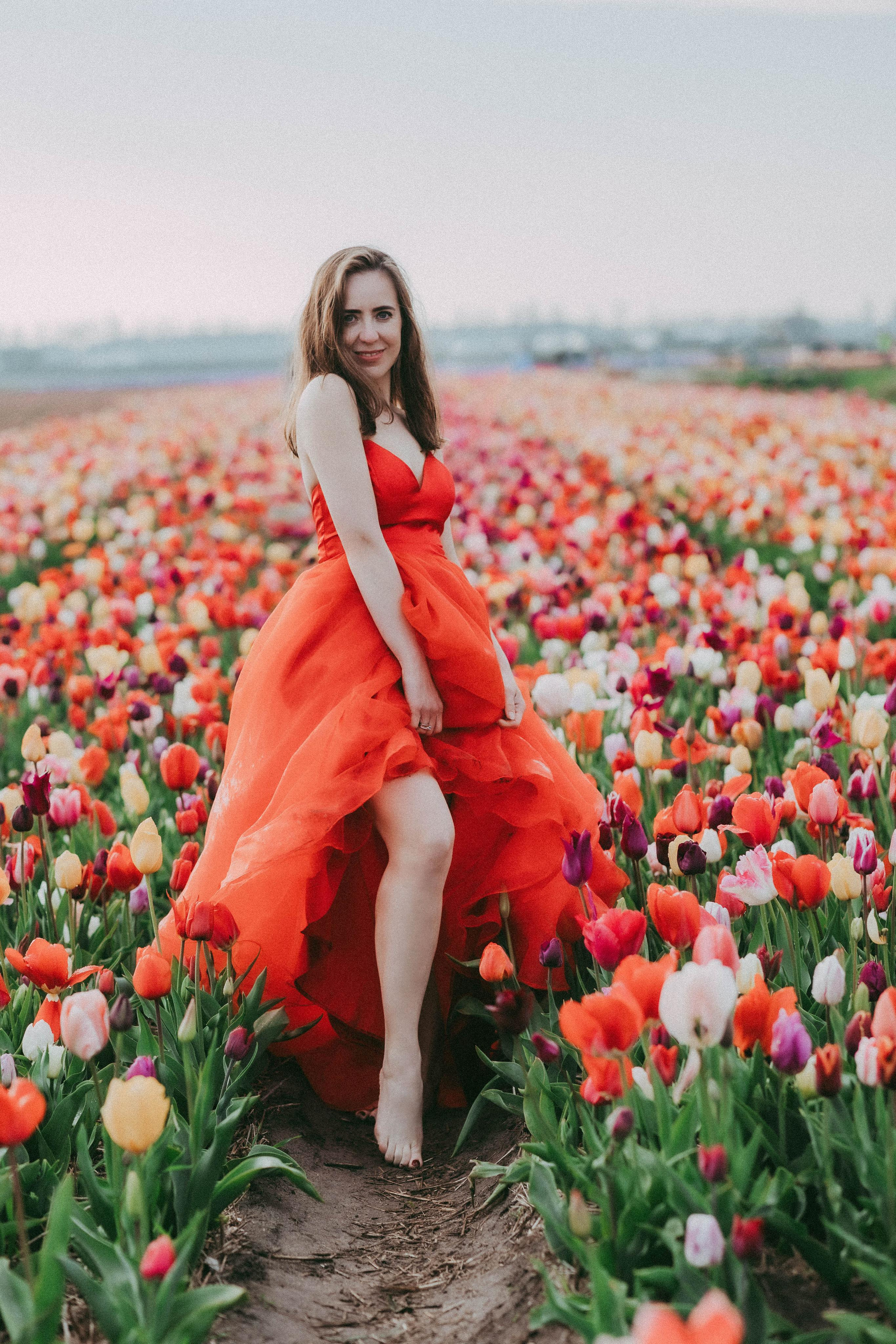 Tulpen Felde. Familien Fotografin Kristina Klein aus Schüttorf