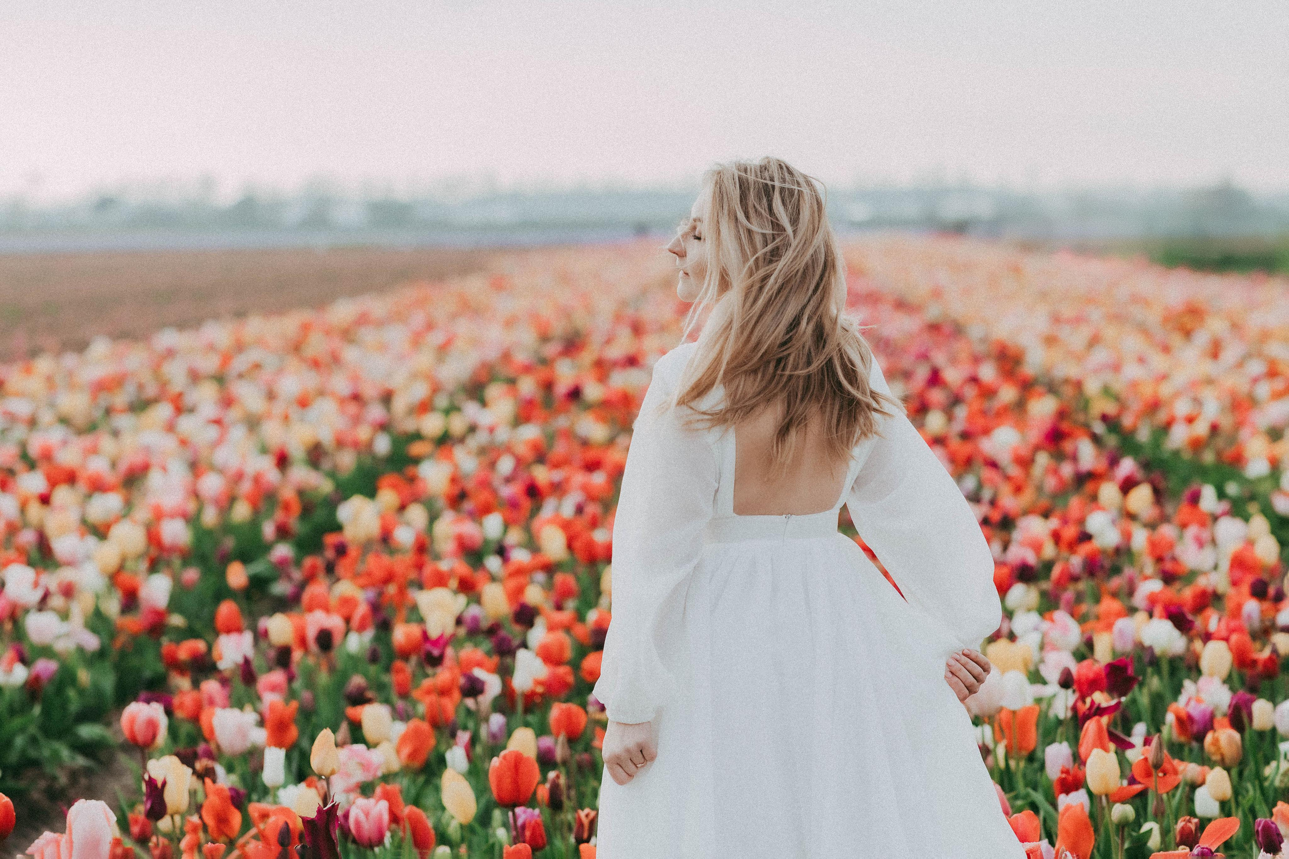 Tulpen Felde. Familien Fotografin Kristina Klein aus Schüttorf