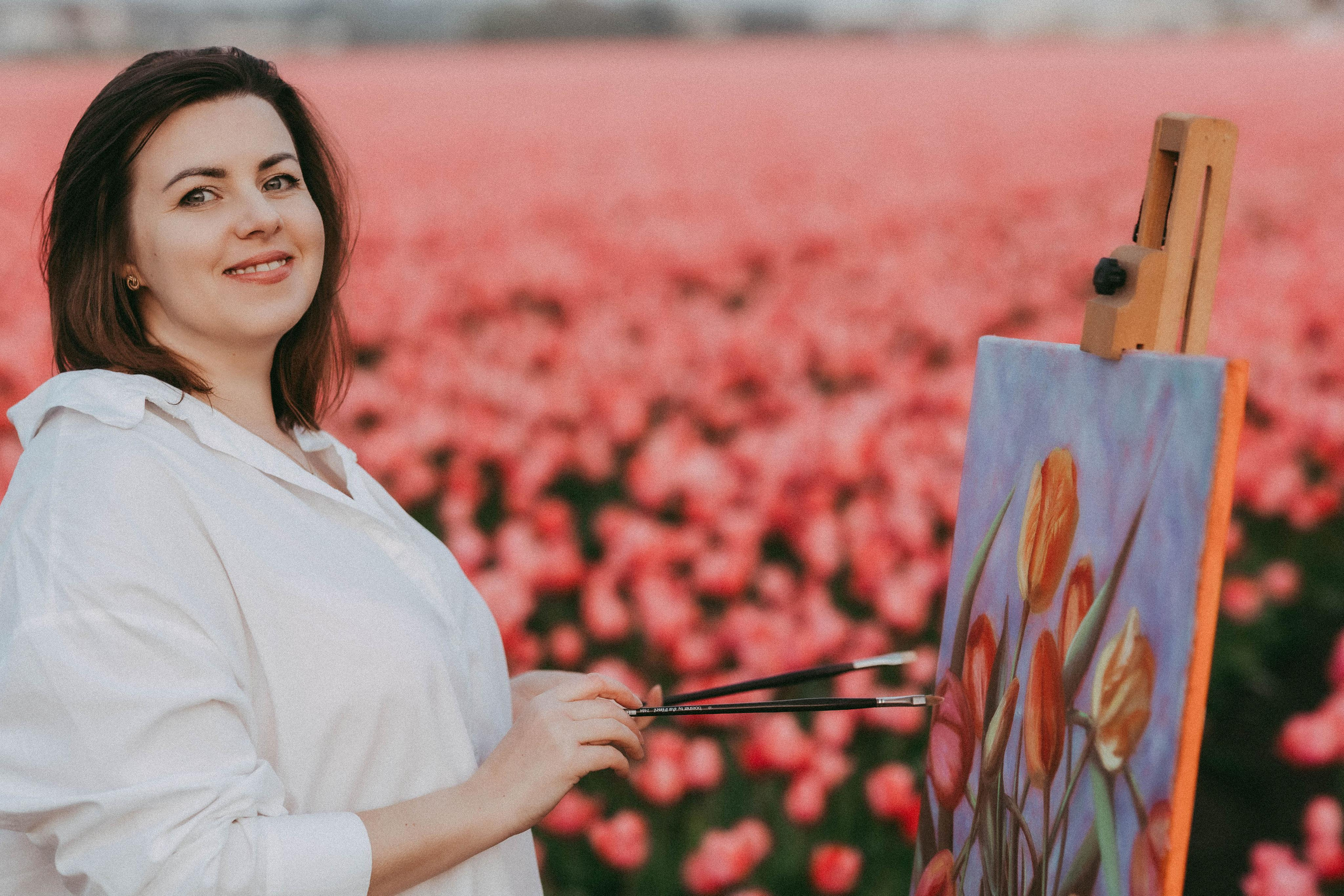 Tulpen Felde. Familien Fotografin Kristina Klein aus Schüttorf