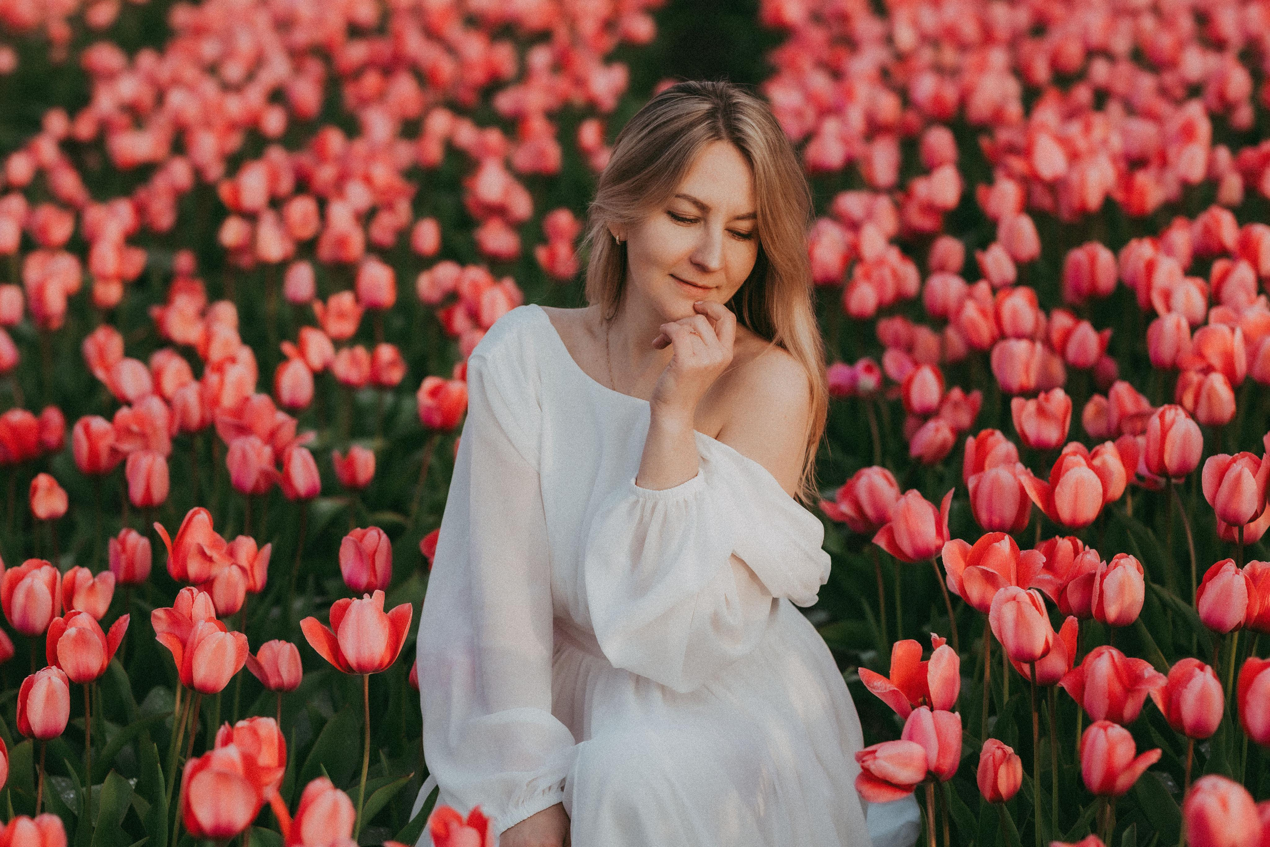 Tulpen Felde. Familien Fotografin Kristina Klein aus Schüttorf