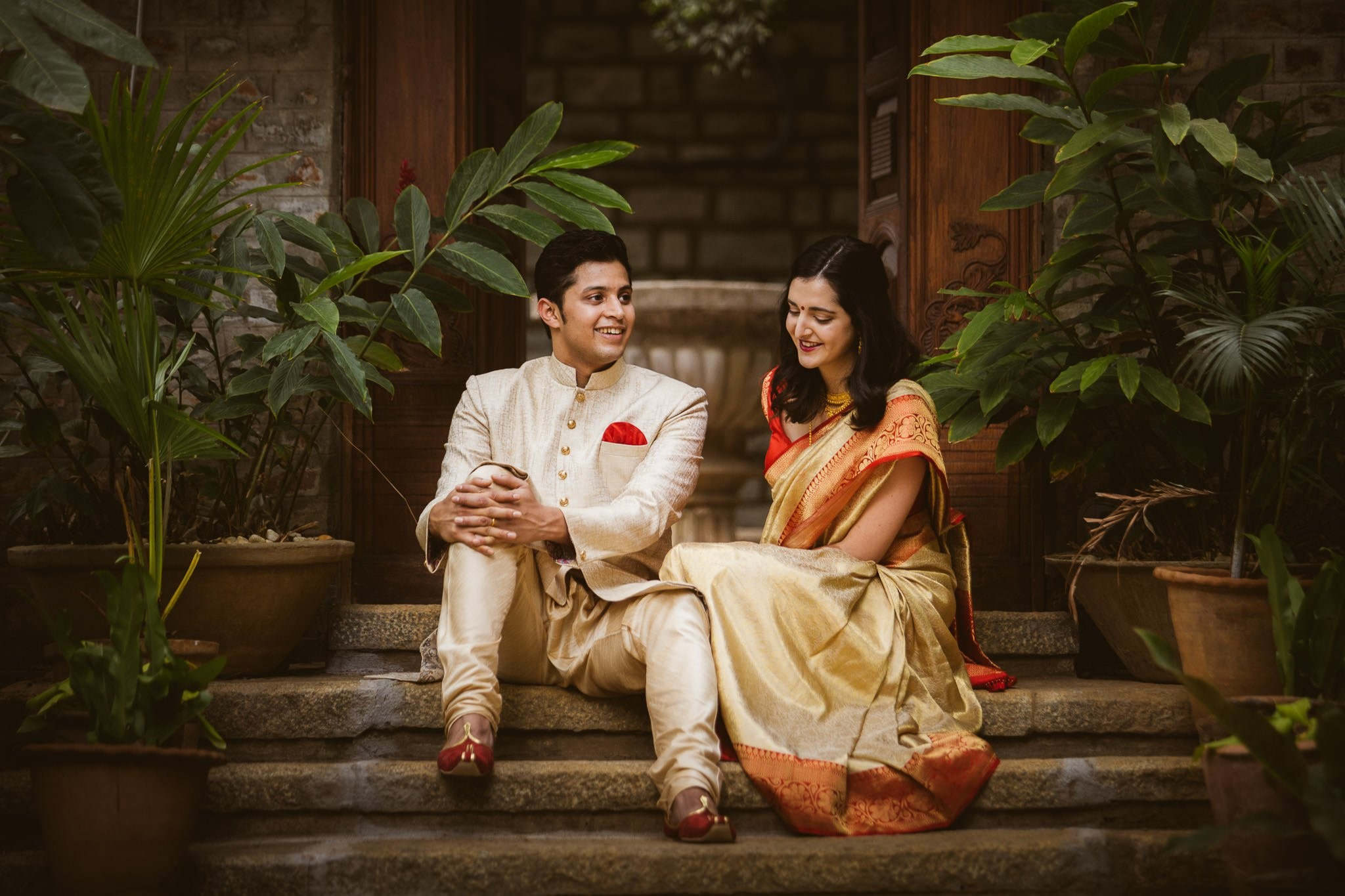 An intimate destination wedding at The Tamarind Tree, J.P Nagar, Bangalore