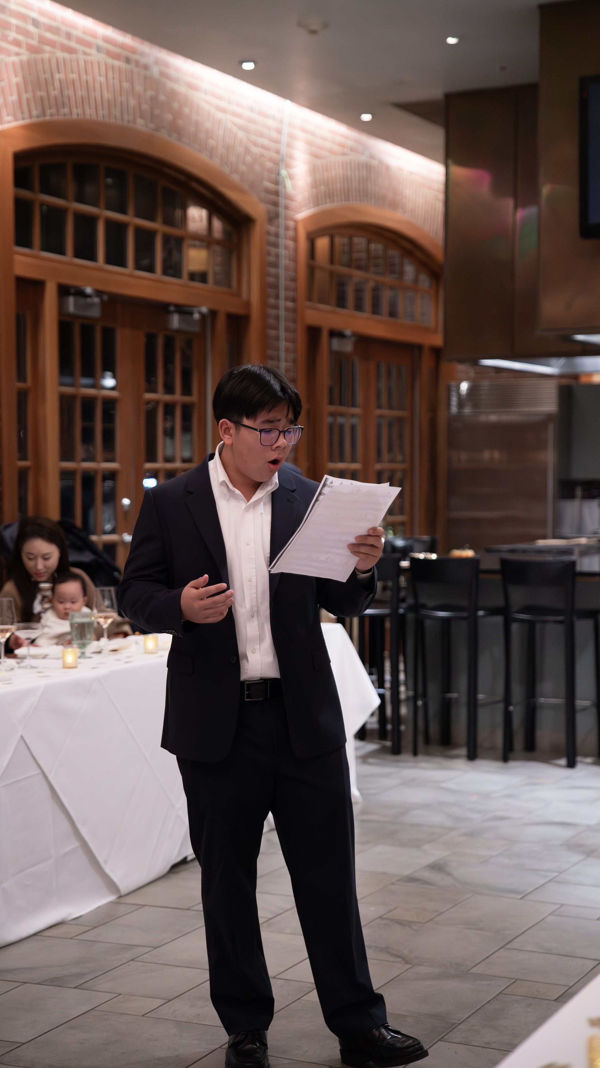 Korean Family 77th Birthday | Elegant European Restaurant Celebration. Family, lifestyle, and commercial photography in New York and New Jersey