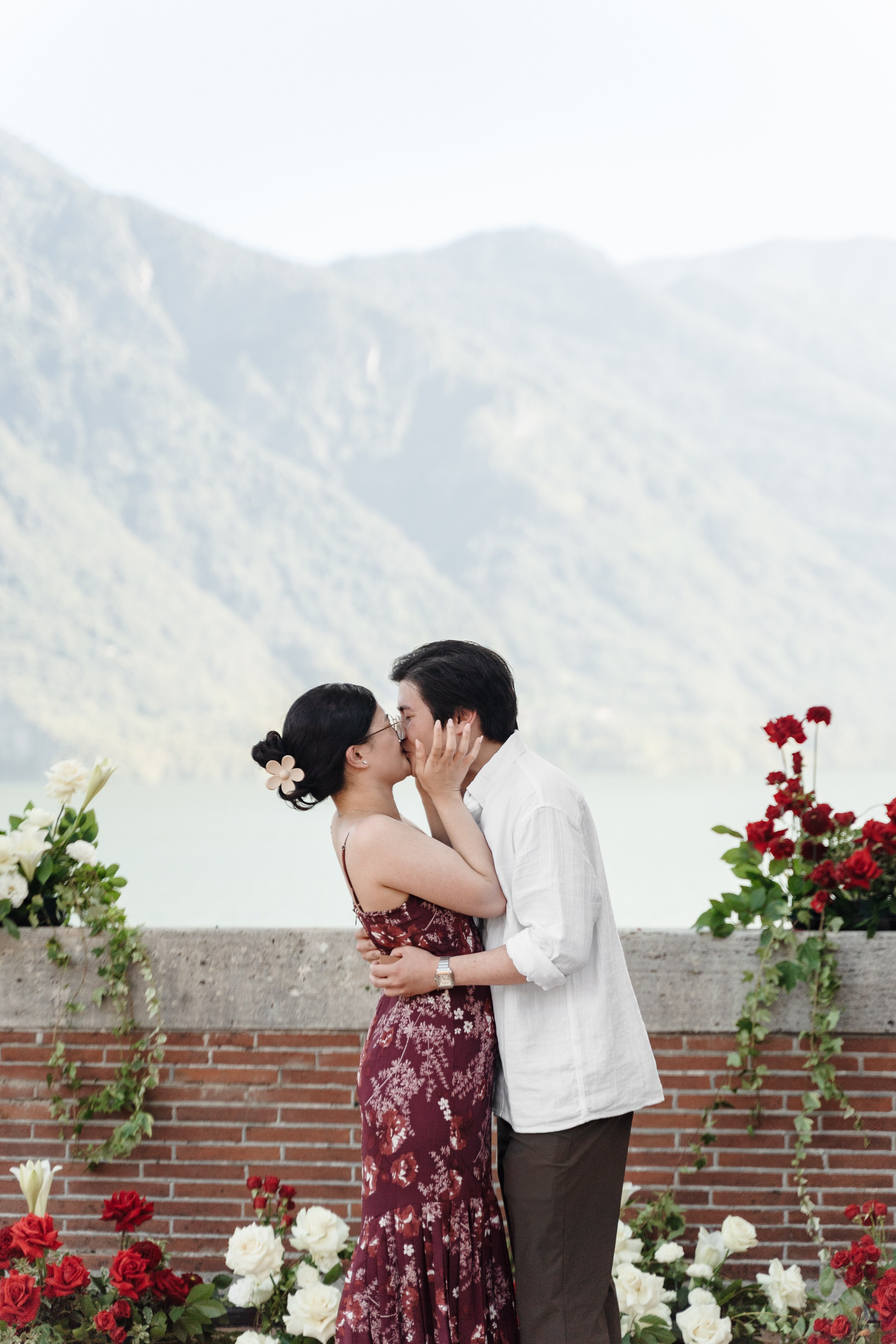 Villa Pessina Secret Proposal on Lake Como. Proposal Photographer in Lake Como
