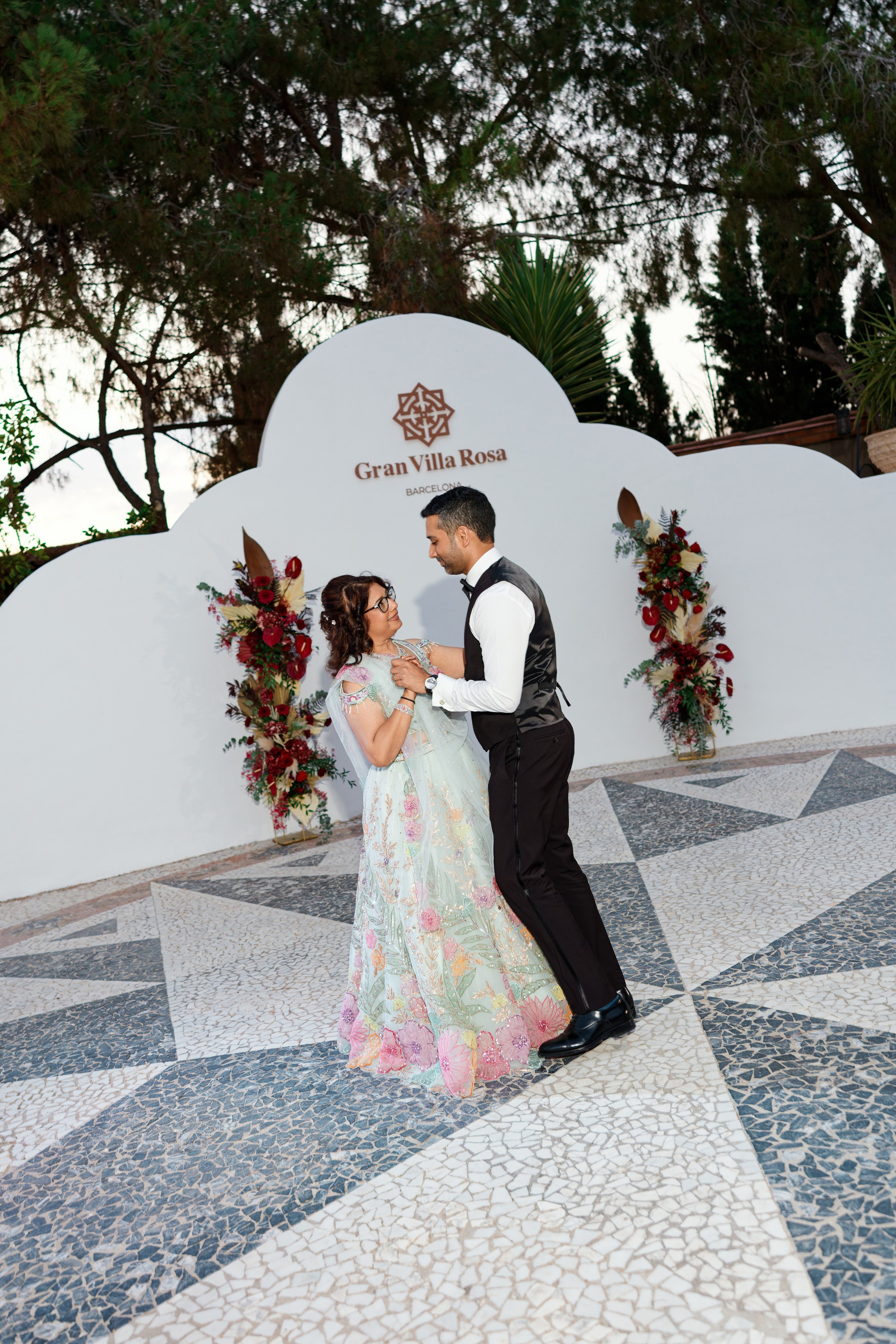 Indian wedding at Gran Villa Rosa, Barcelona