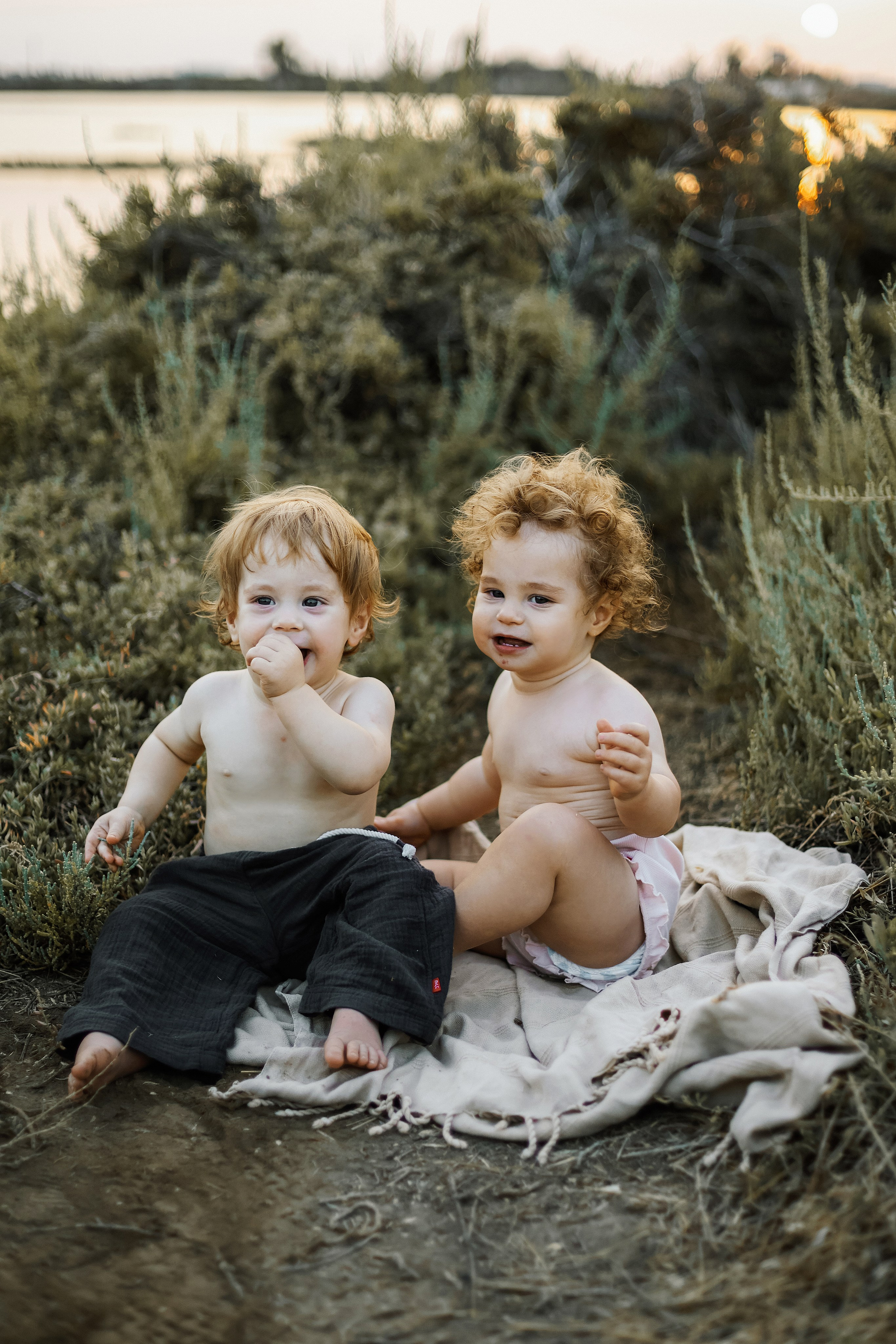 Little curls in Atlit. Family photographer in Israel