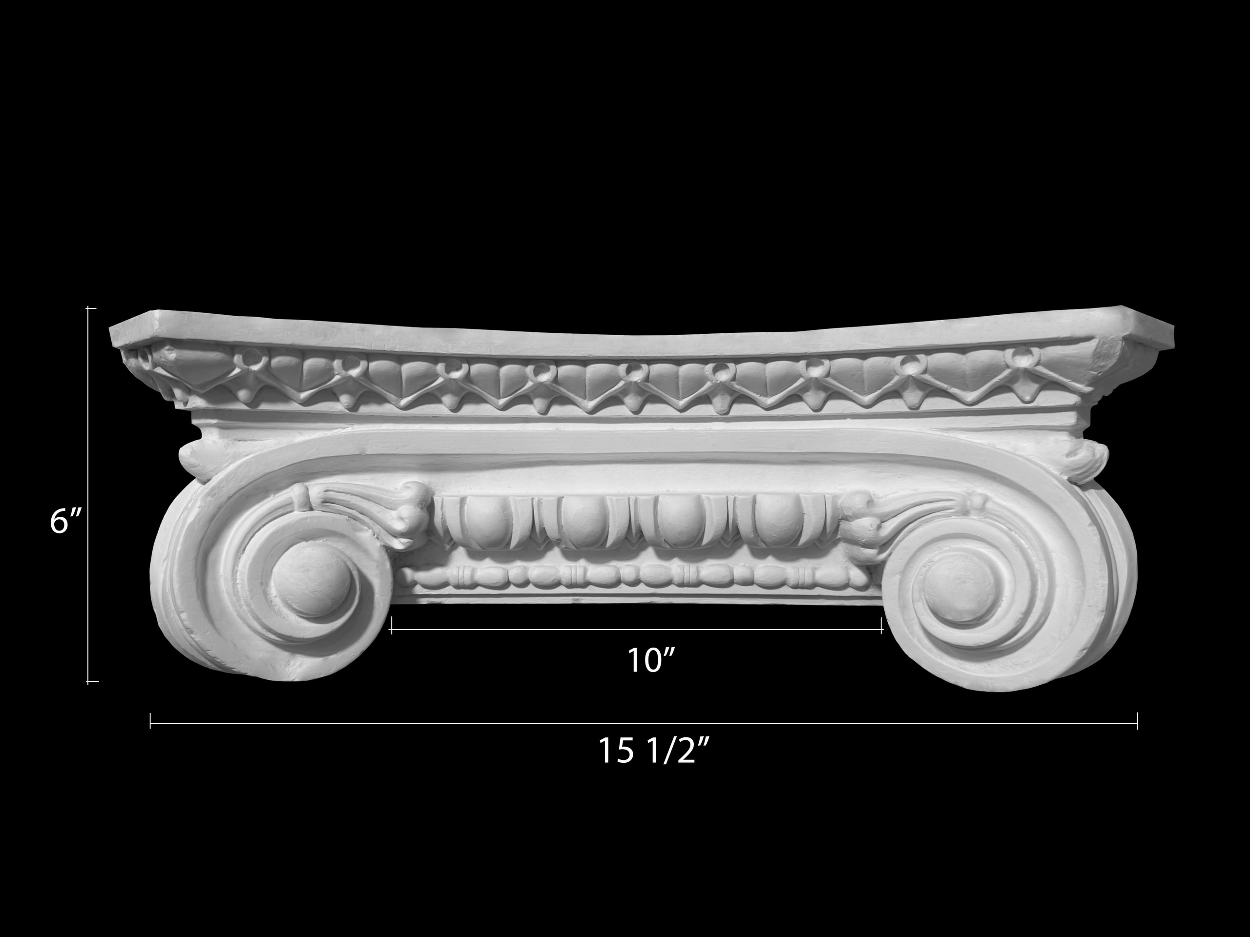 Columns. Plaster molding