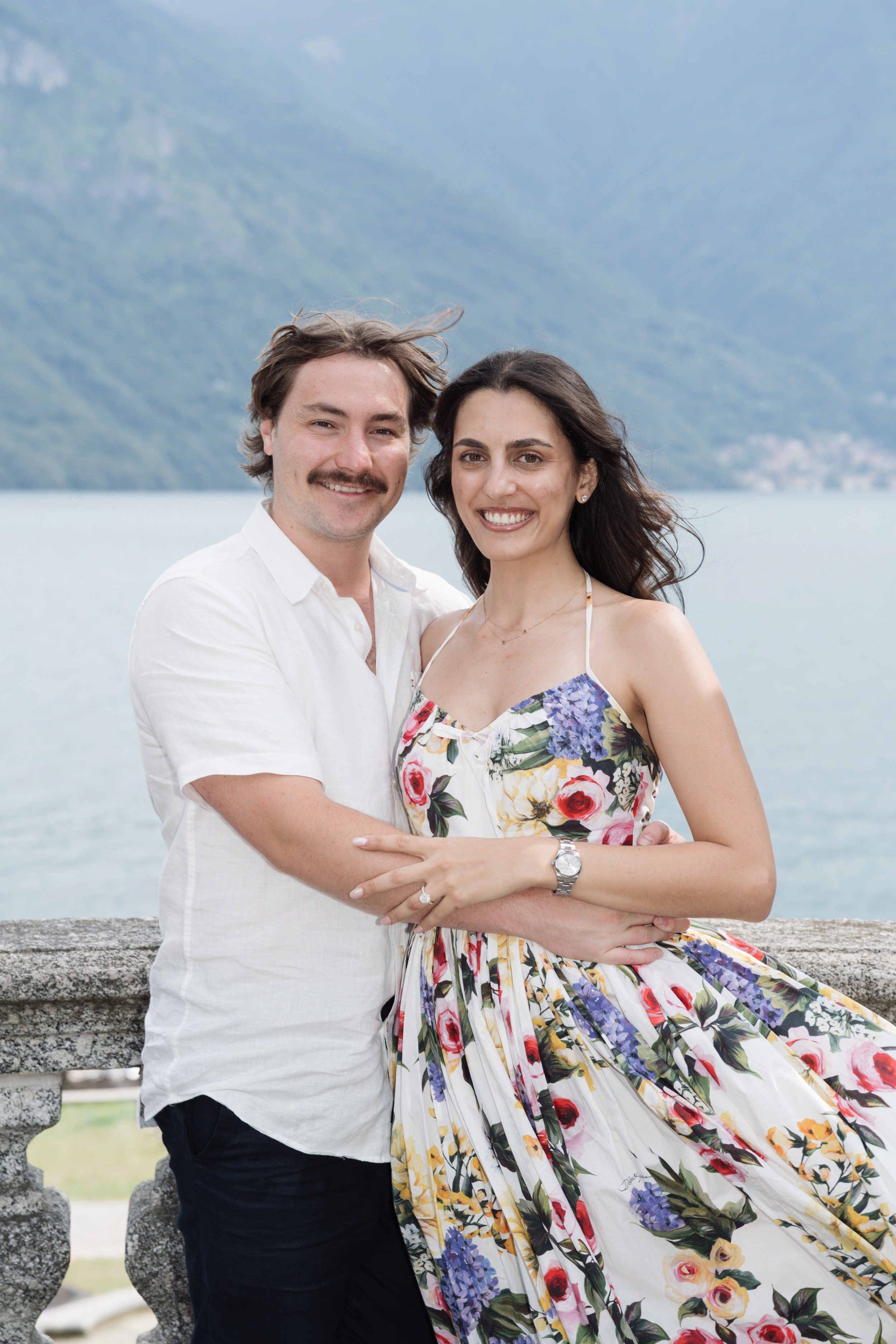 Engagement Photoshoot in Tremezzo. Lake Como Proposal Photographer | Surprise Proposals & Engagements