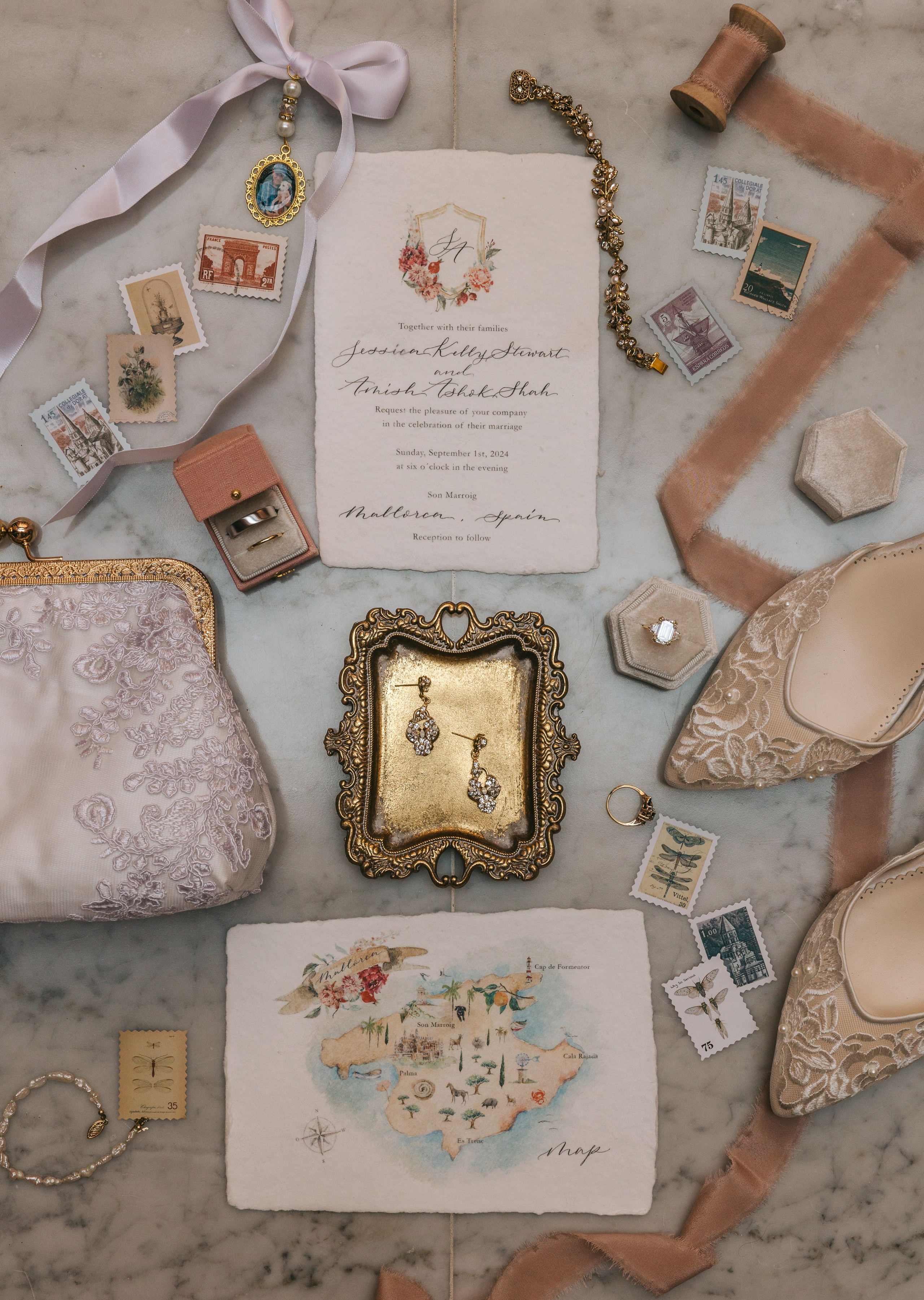 Mallorca venue Son Marroig for this LA Wedding Ceremony. Wedding Celebrant in Mallorca Iban Collin