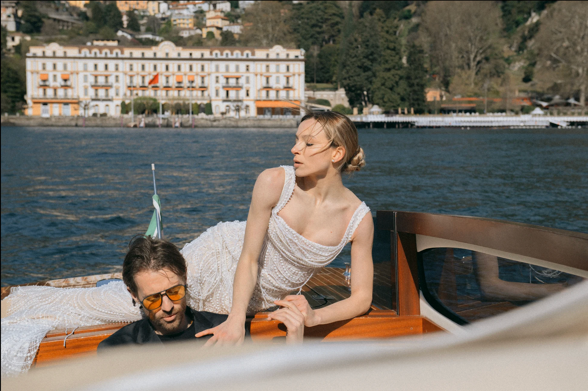 Romantic Lake Como Boat Wedding. Анастасия Бучинская фотограф в Милане