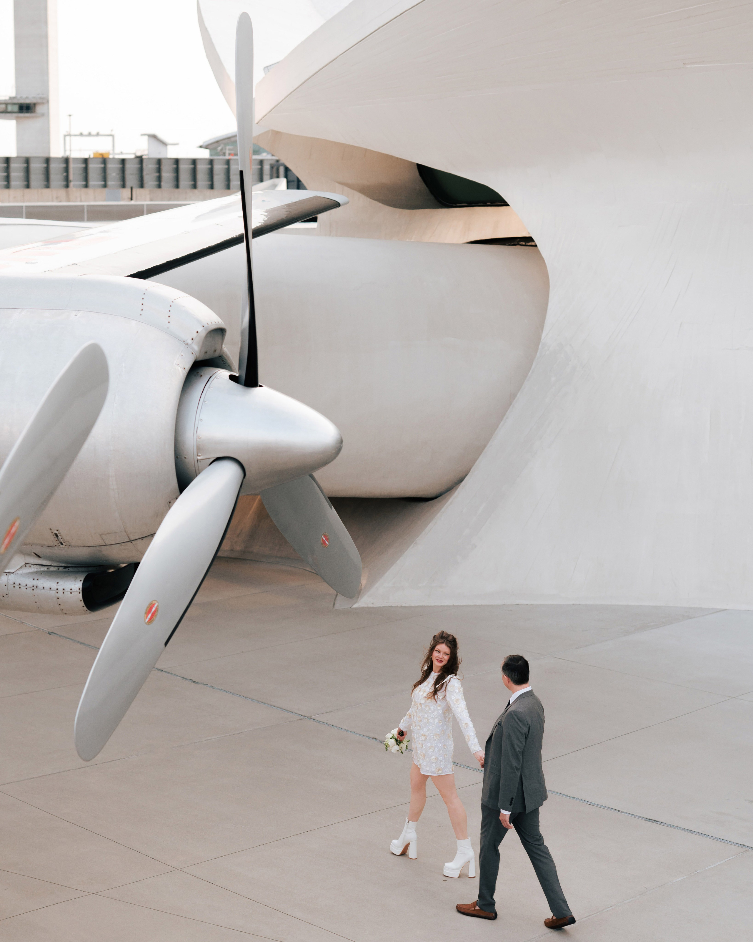 Shannon and Nik at TWA Hotel | NYC Couple Photography