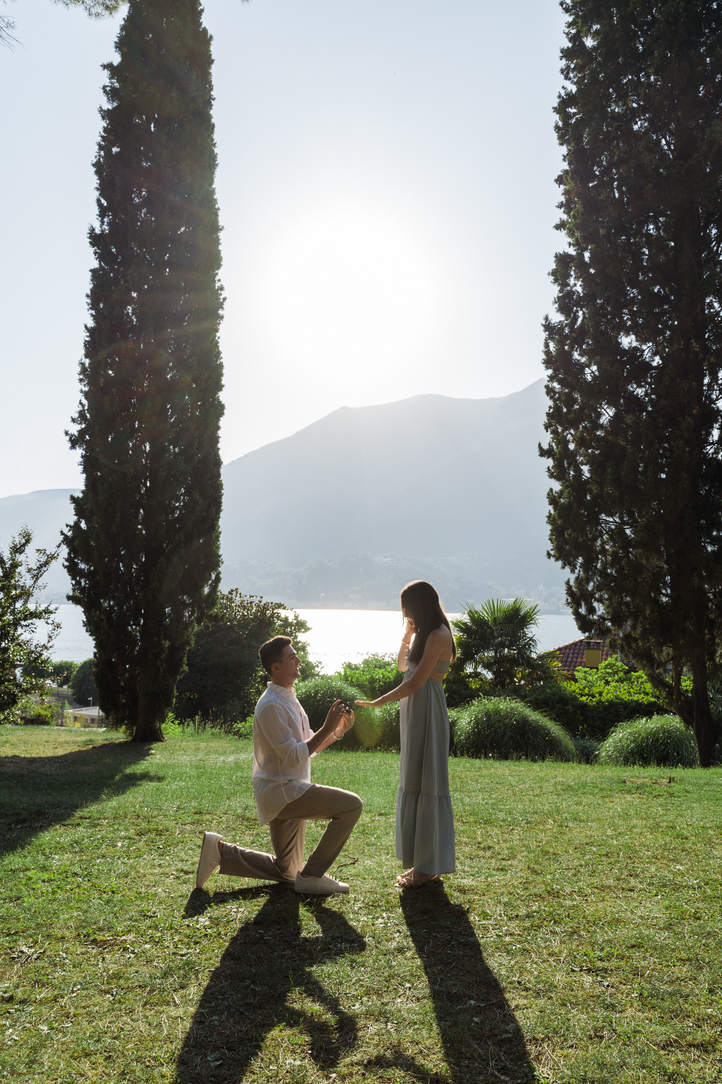 Bellagio Secret Proposal. Lake Como Proposal Photographer | Surprise Proposals & Engagements