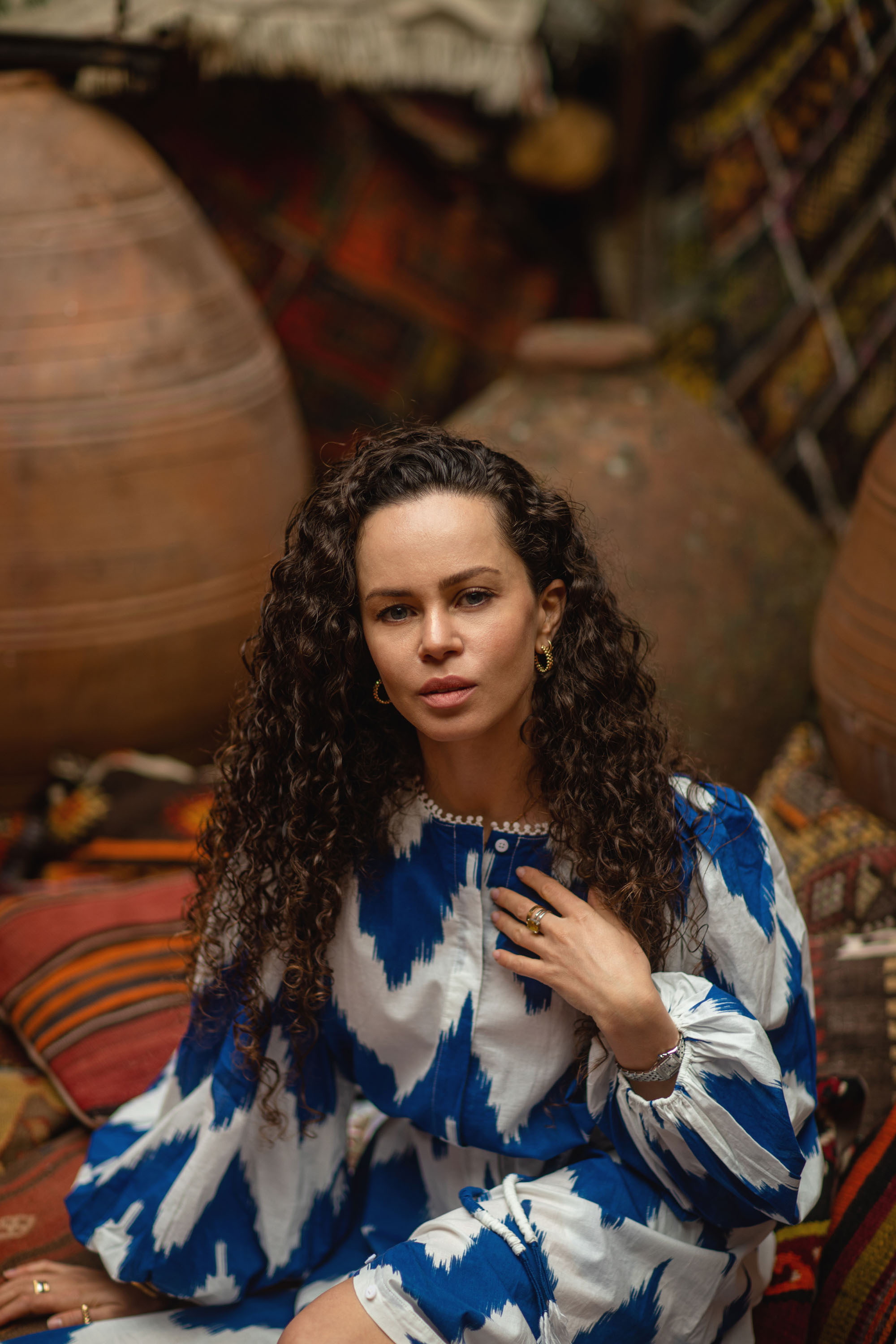 Solo Photoshoot in Kayseri with Wild Horse Herds. Julia Ganch I Fashion Wedding Photography I Cappadocia Turkey