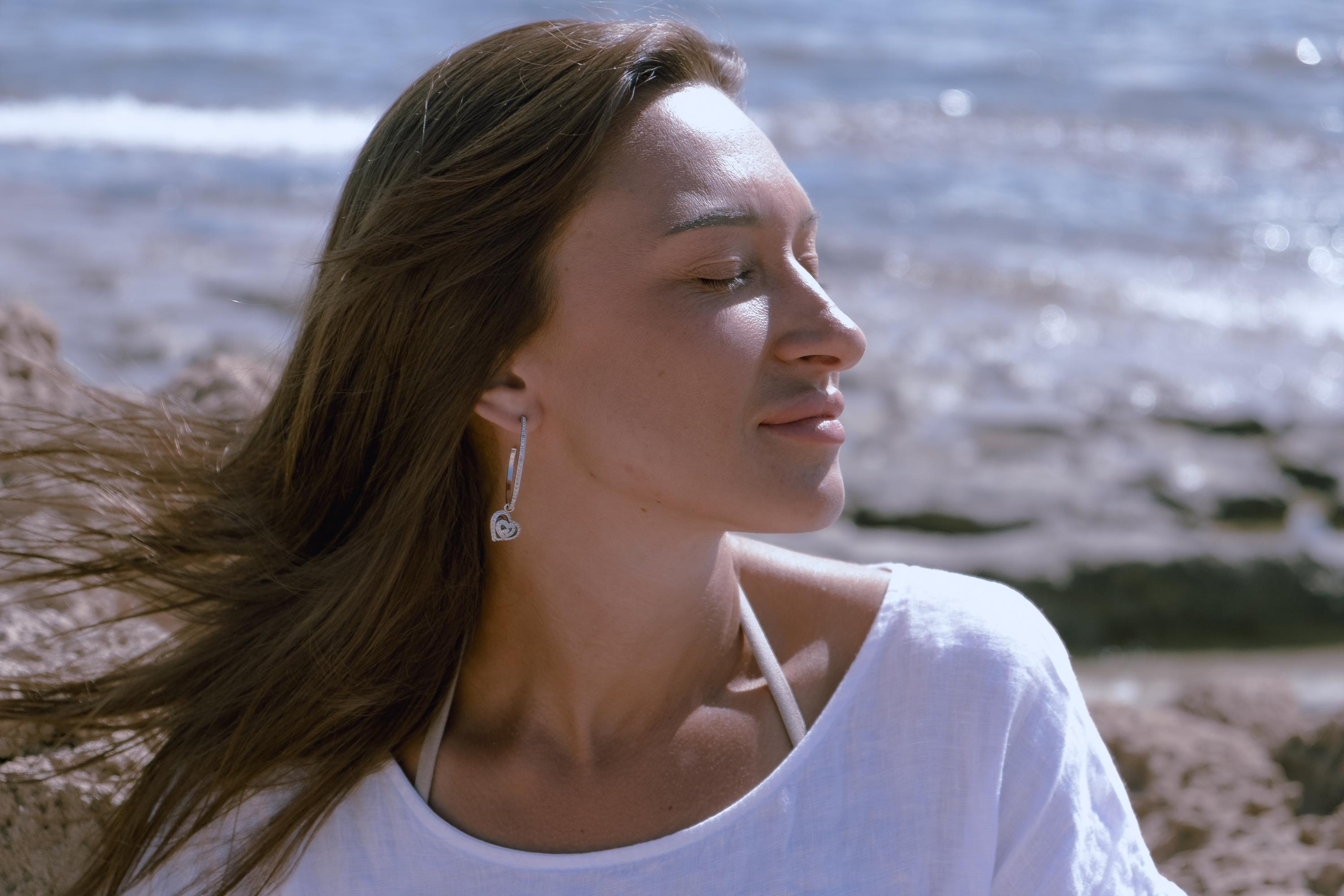 Five girls on the beach