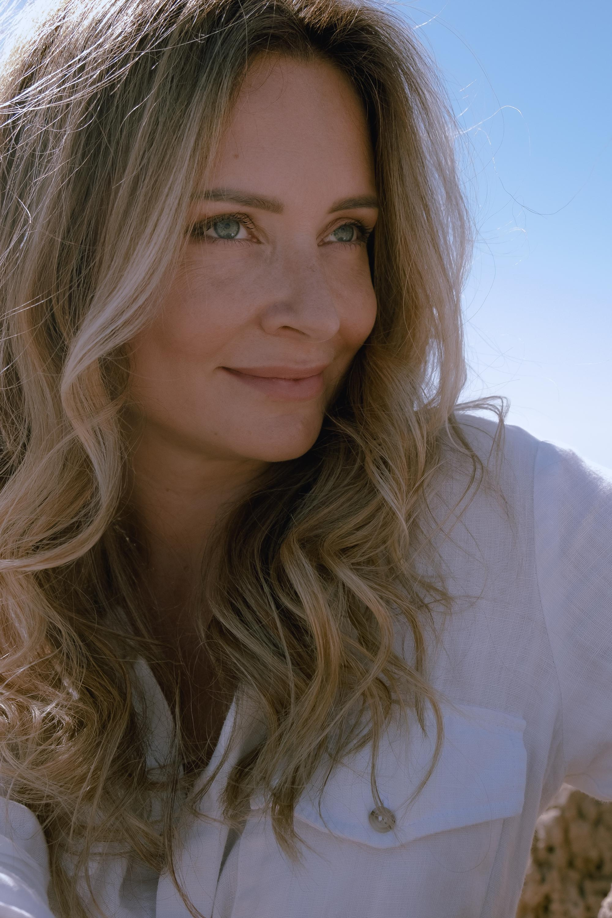 Five girls on the beach