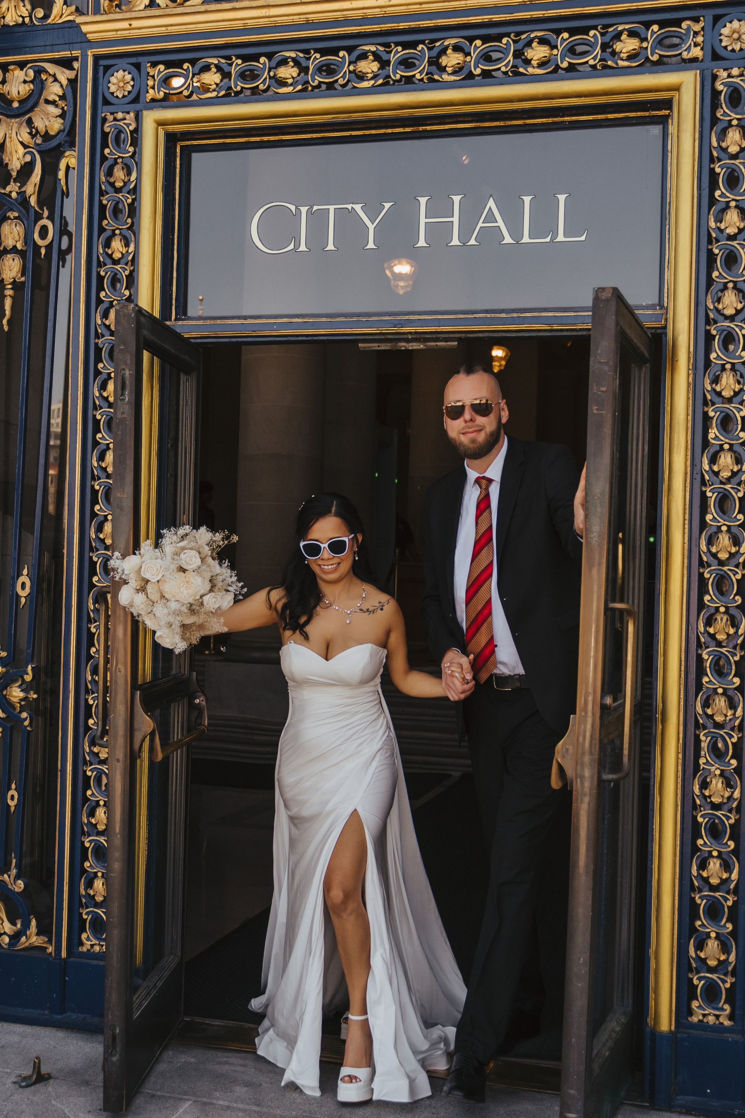 City Hall. Wedding family photographer and videographer California San Francisco Bay Area