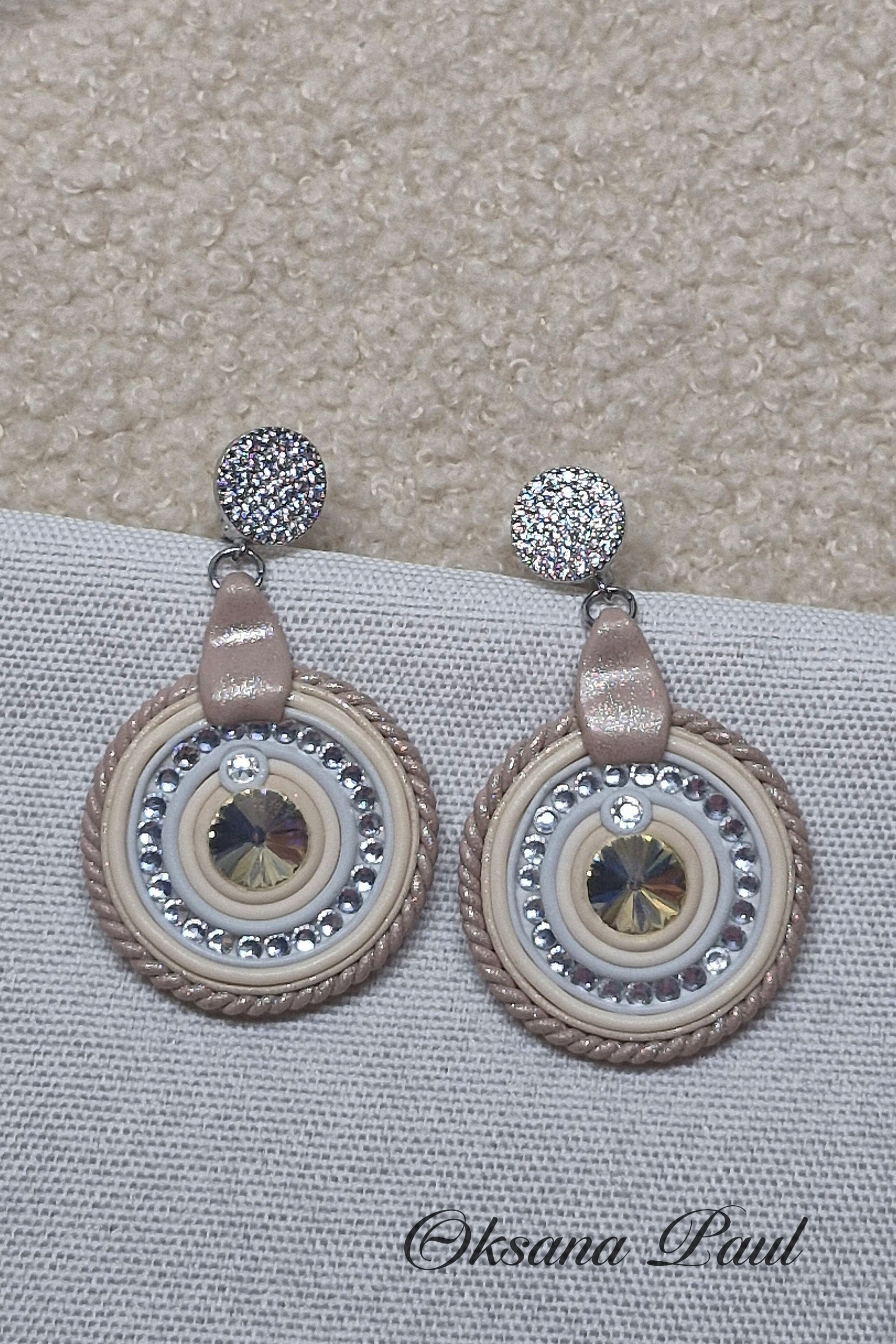 Серьги / Ohrringe ➜. Oksana Paul-Gardinen-Design Oksana Paul ✧ Art of Gardinen & Textile Design ✧ Polymer Clay Art & Handmade Creatures