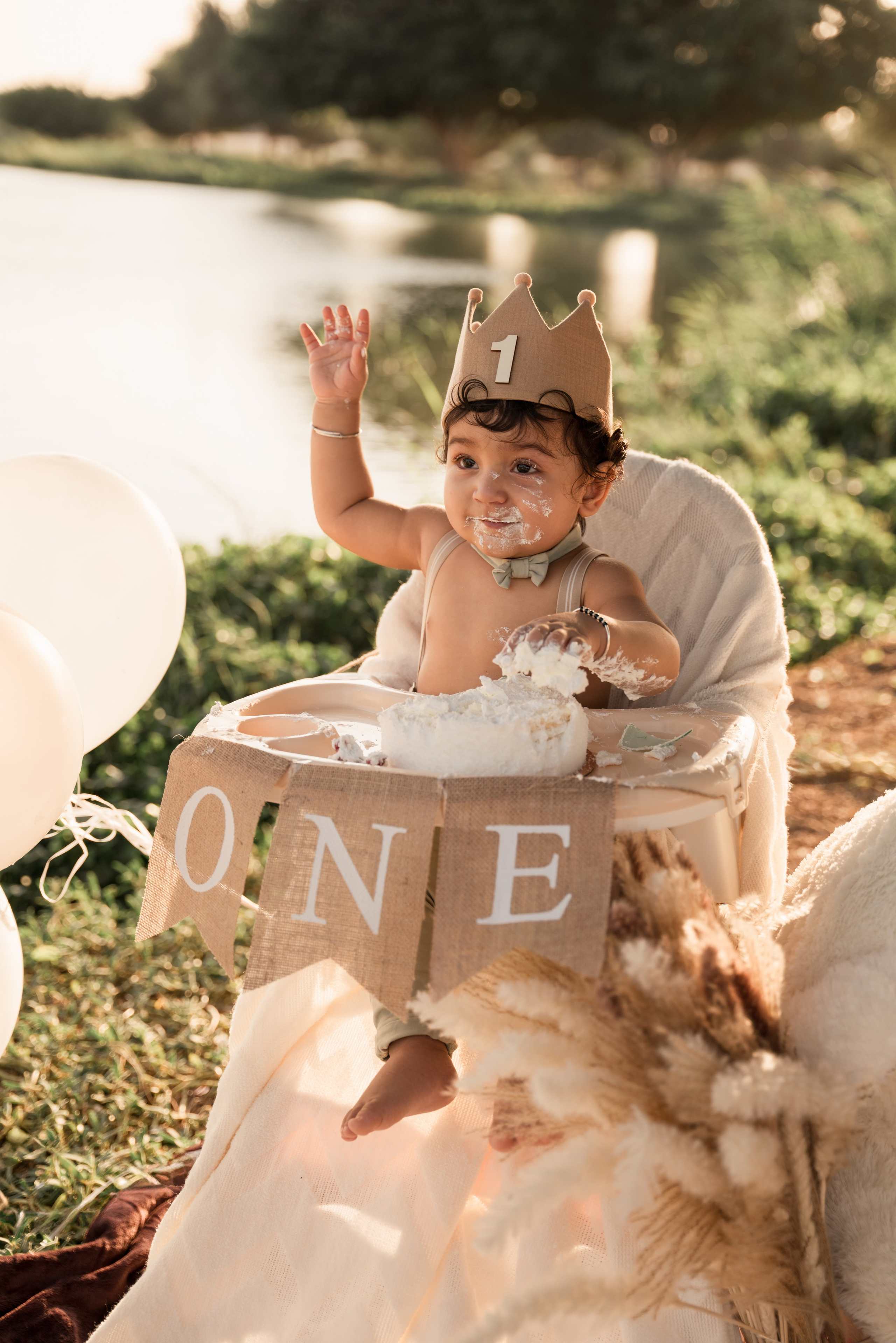 Cake smash. Angela Iakovleva — Family Photographer in Dubai