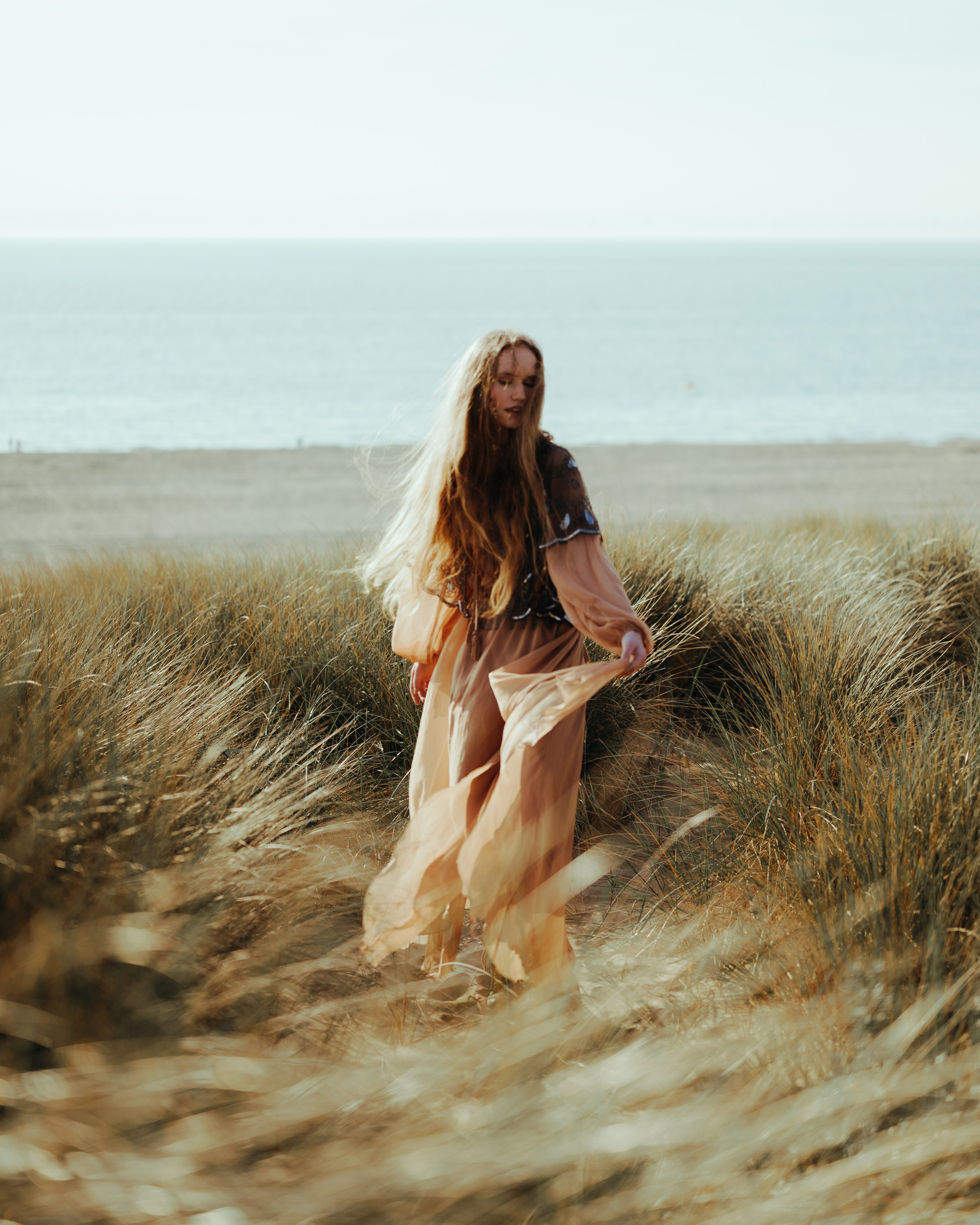 Sunset on the Beach in the Dunes, Leiden. Moth & Moss Photography