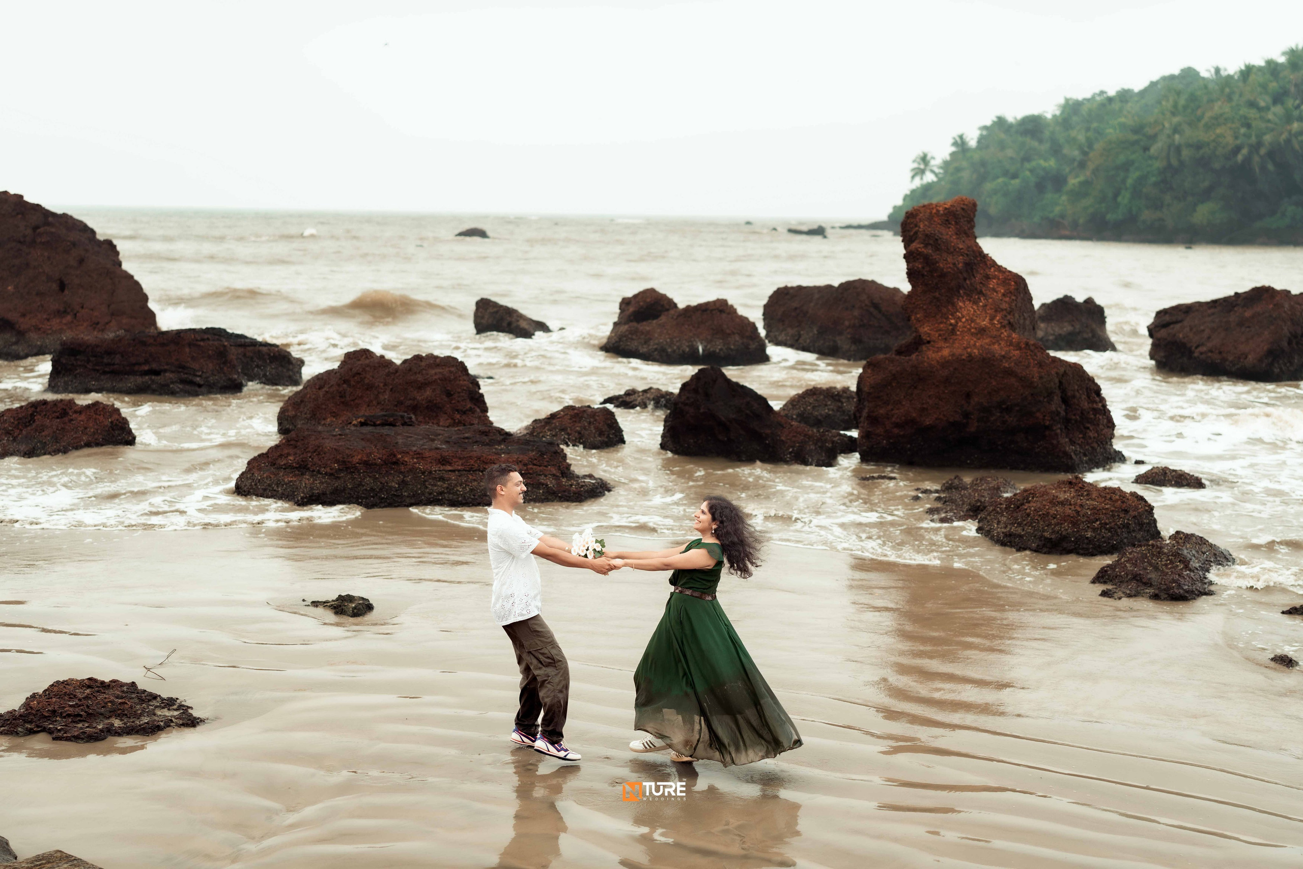 AKSHAY & ANAGHA SAVE THE DATE. NTURE WEDDING