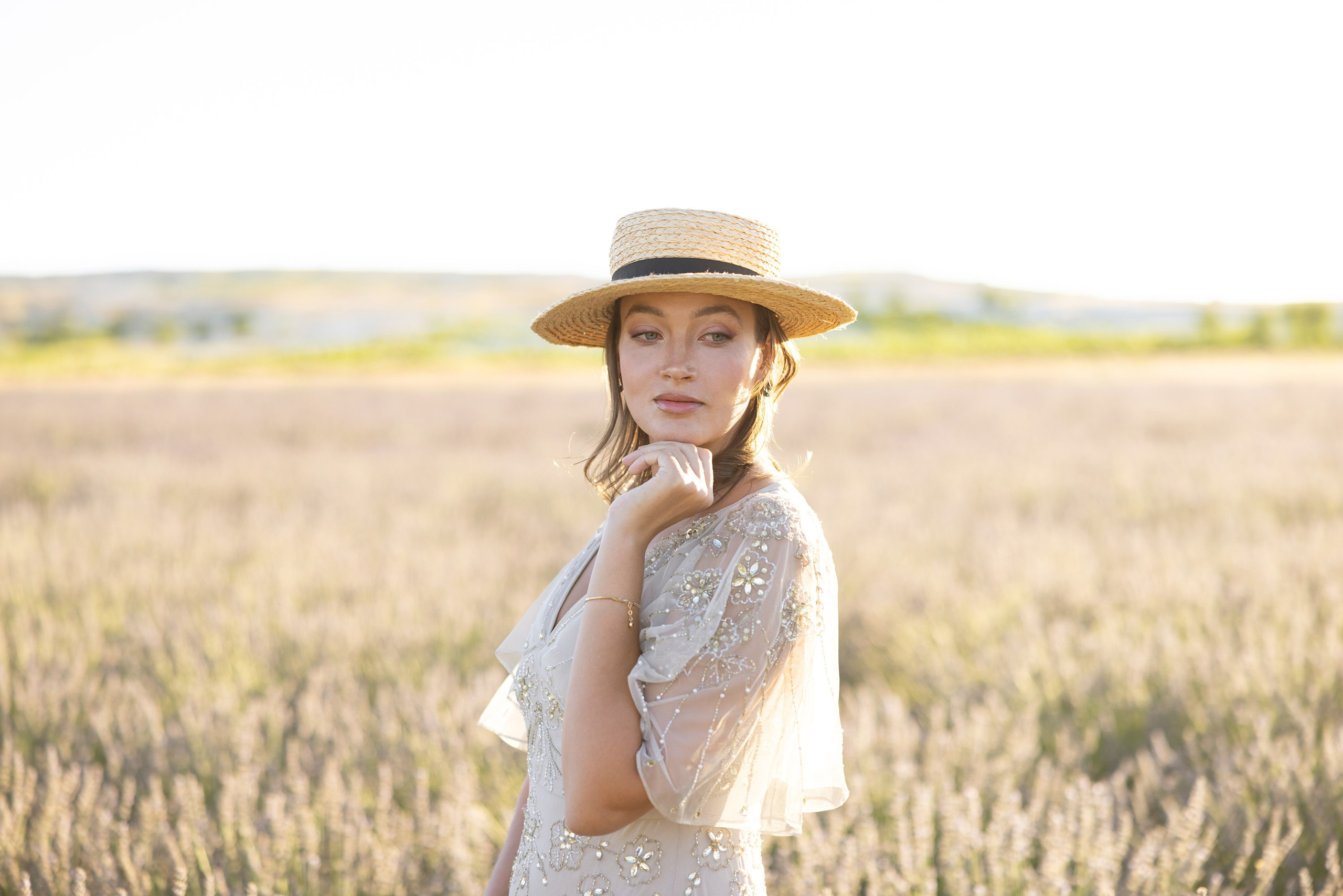 Photo session in lavender field. Julia Ganch I Fashion Wedding Photography I Cappadocia Turkey