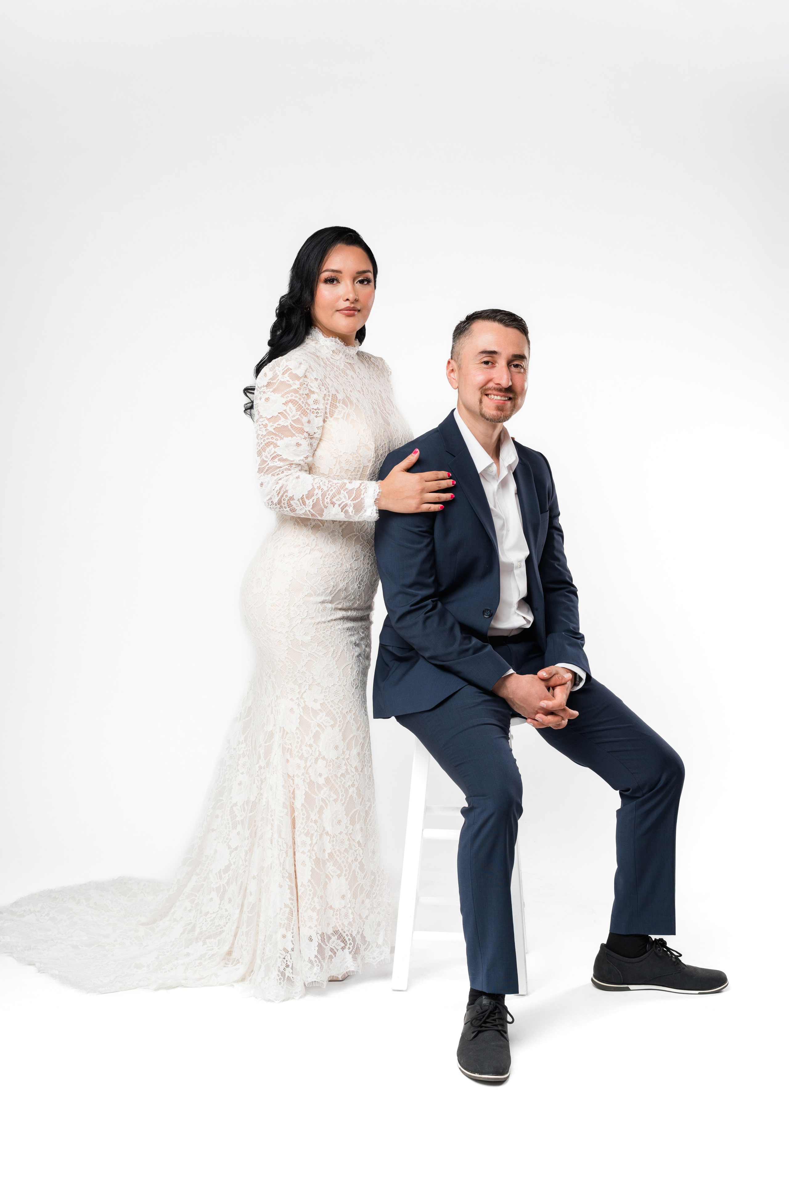 Studio pre-wedding shoot. Photographer Nadezhda Gorbushina