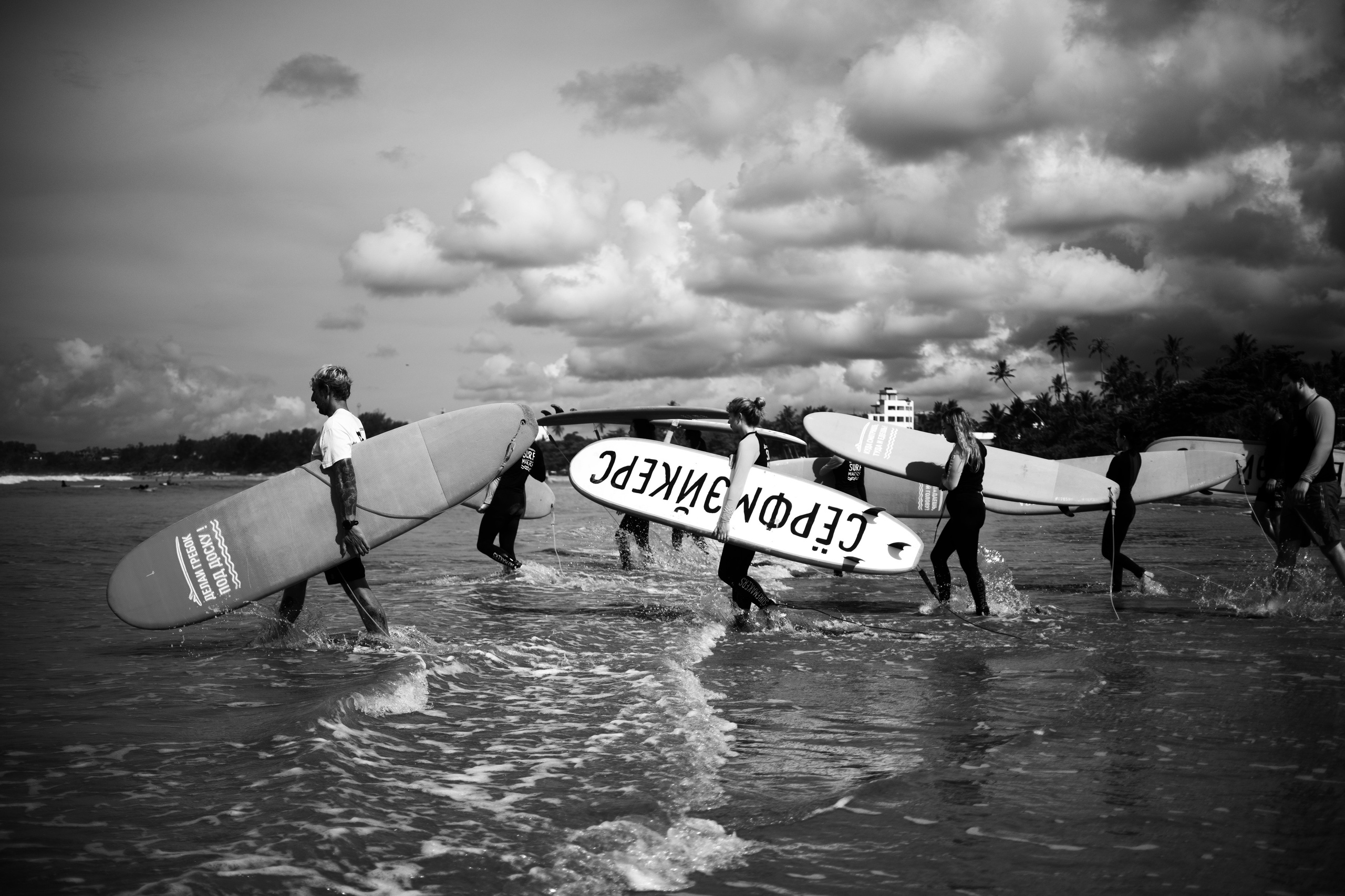 Surfcamp Black&White. Photographer Sri Lanka