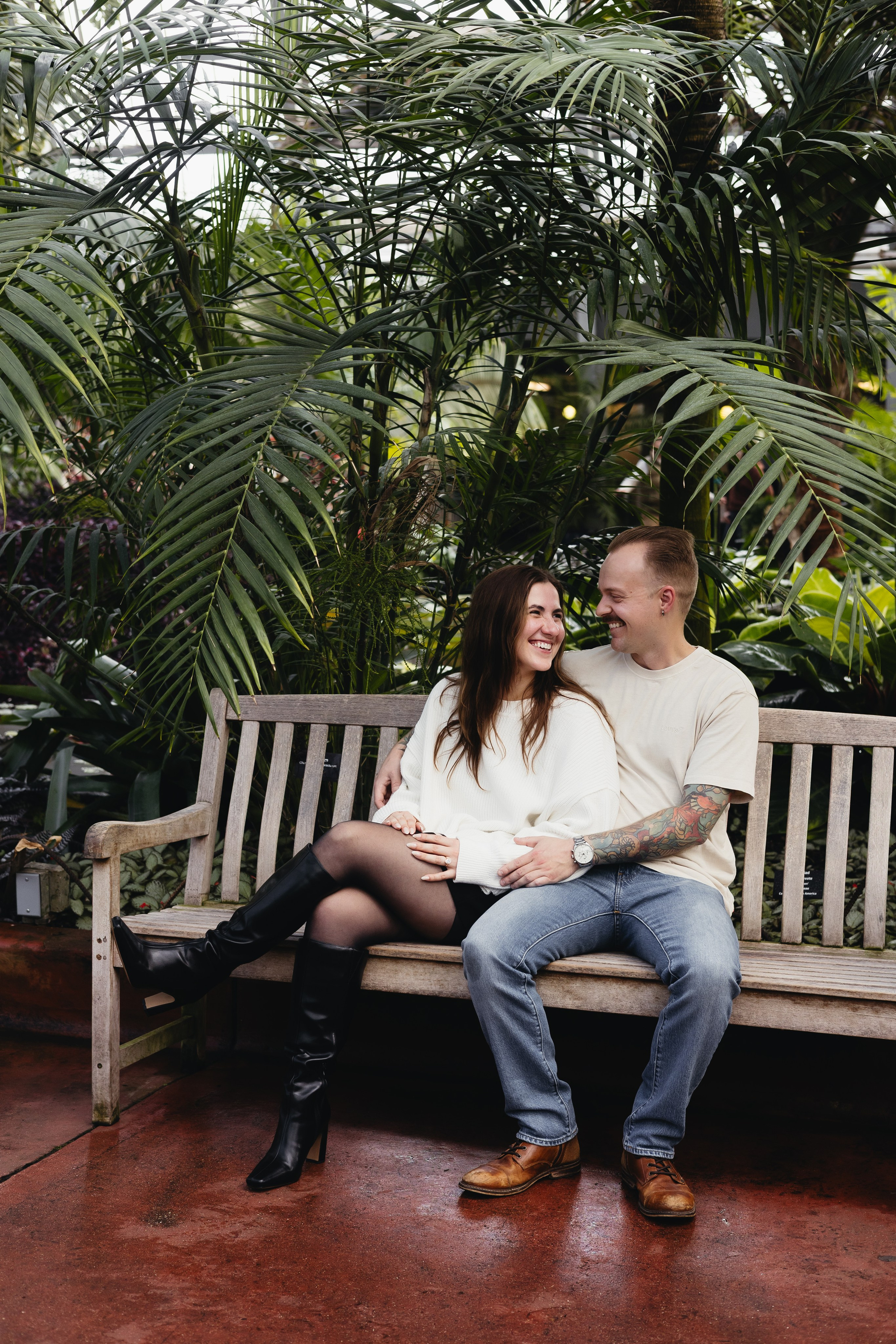 Garfield Conservatory Proposal — Chicago Engagement Photographer