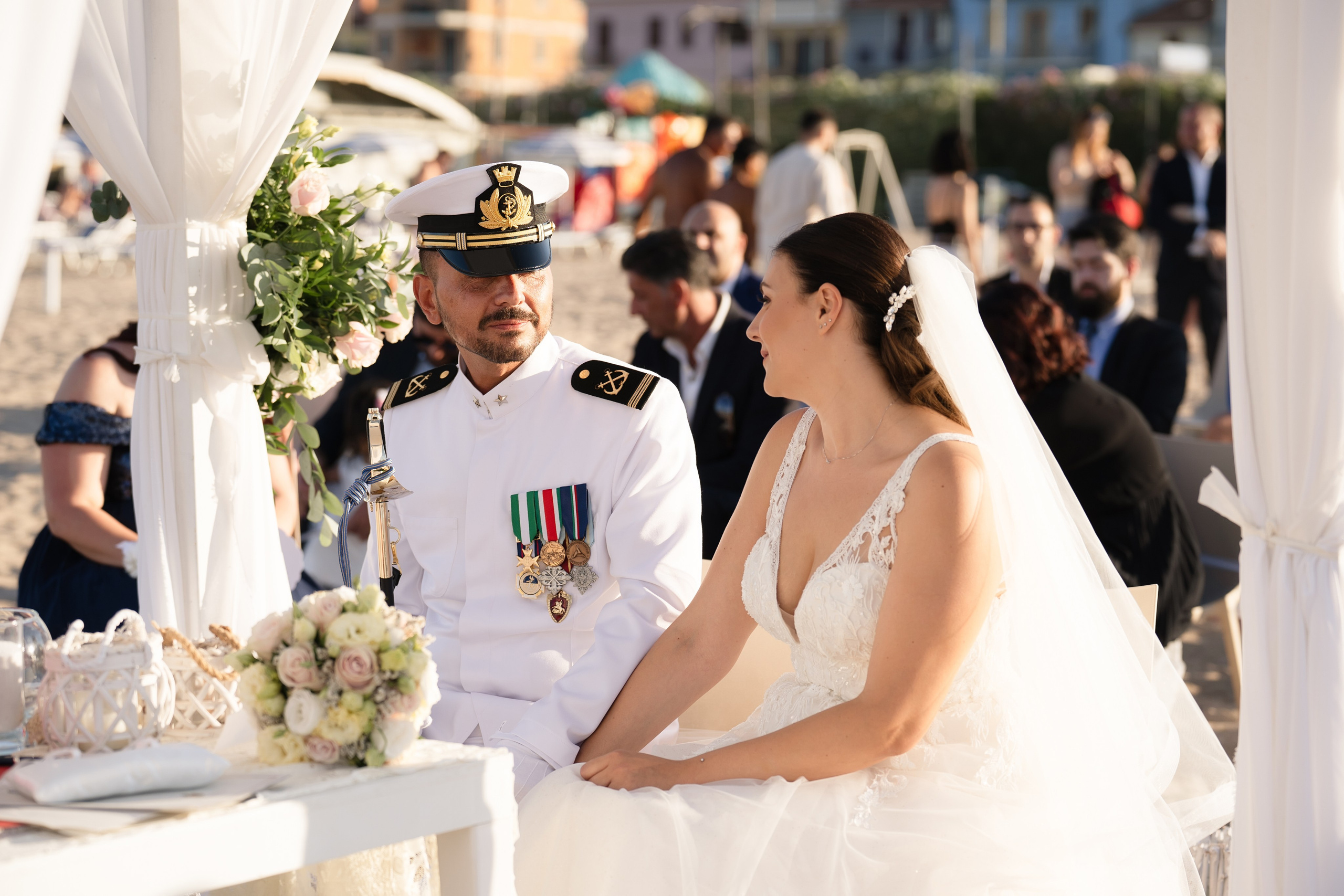 Valentina&Armando. Wedding on the beach. Family and wedding photographer in Italy Olga Kulikova