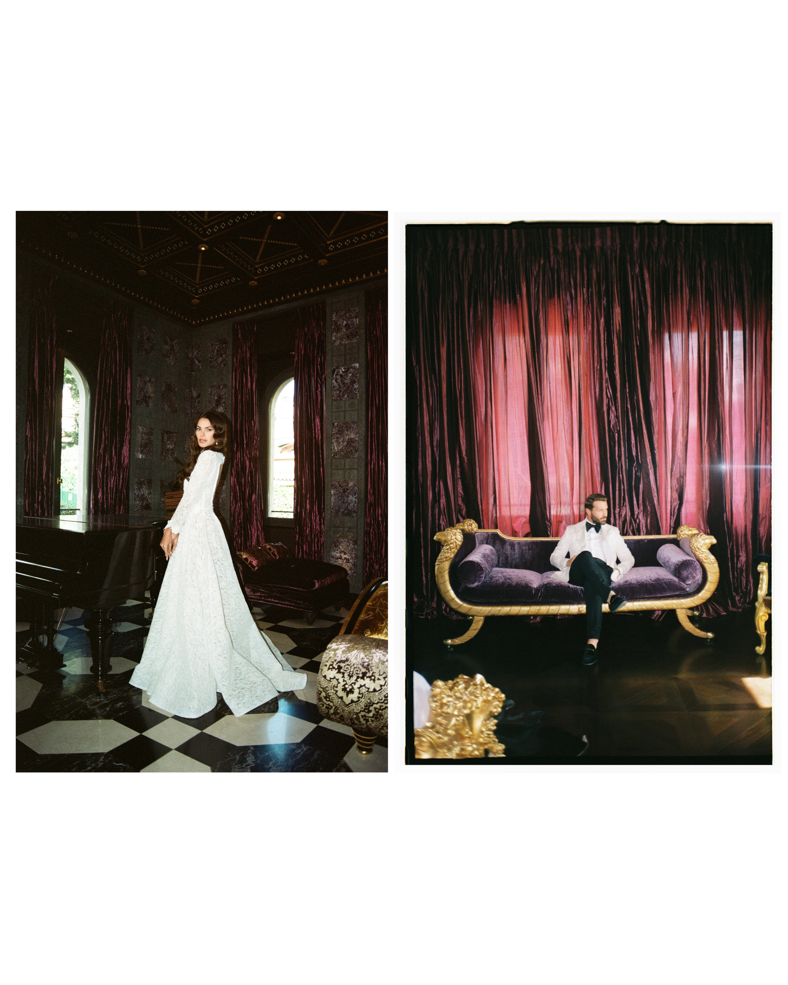 Celebrate love in the heart of Rome with a stunning wedding photoshoot at Villa Clara. Shot on Kodak Portra 400 film