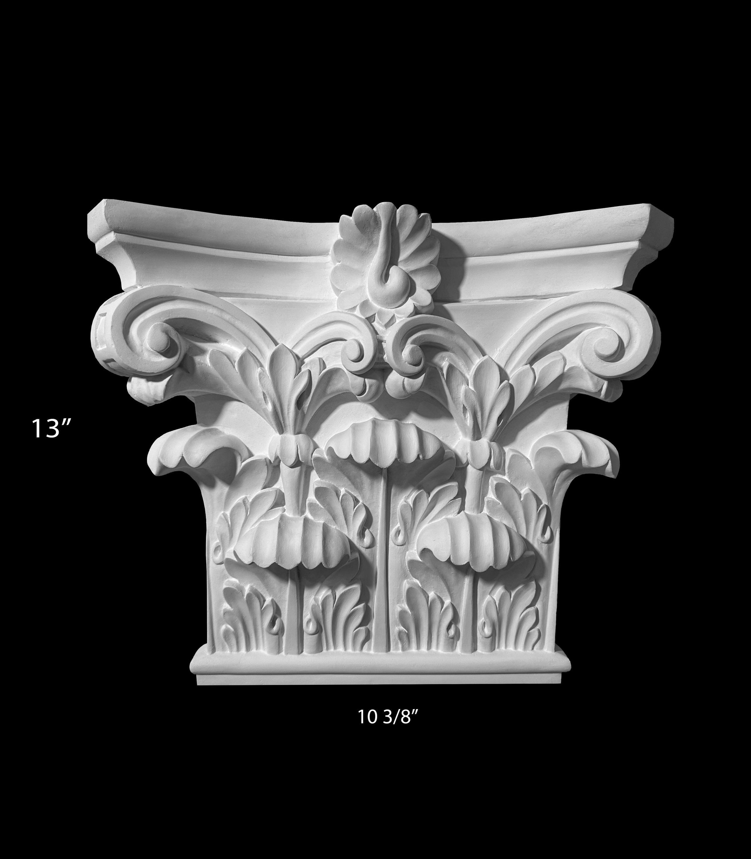 Columns. Plaster molding