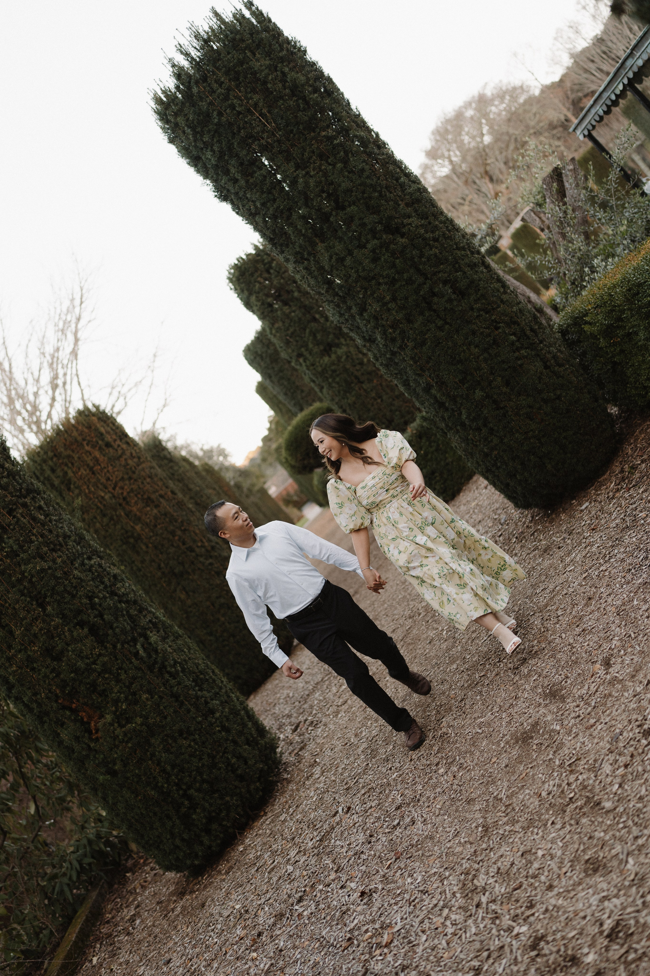 Filoli Historic Garden Engagement Photoshoot. Soulo Photography | San Francisco Bay Area Based Photographer