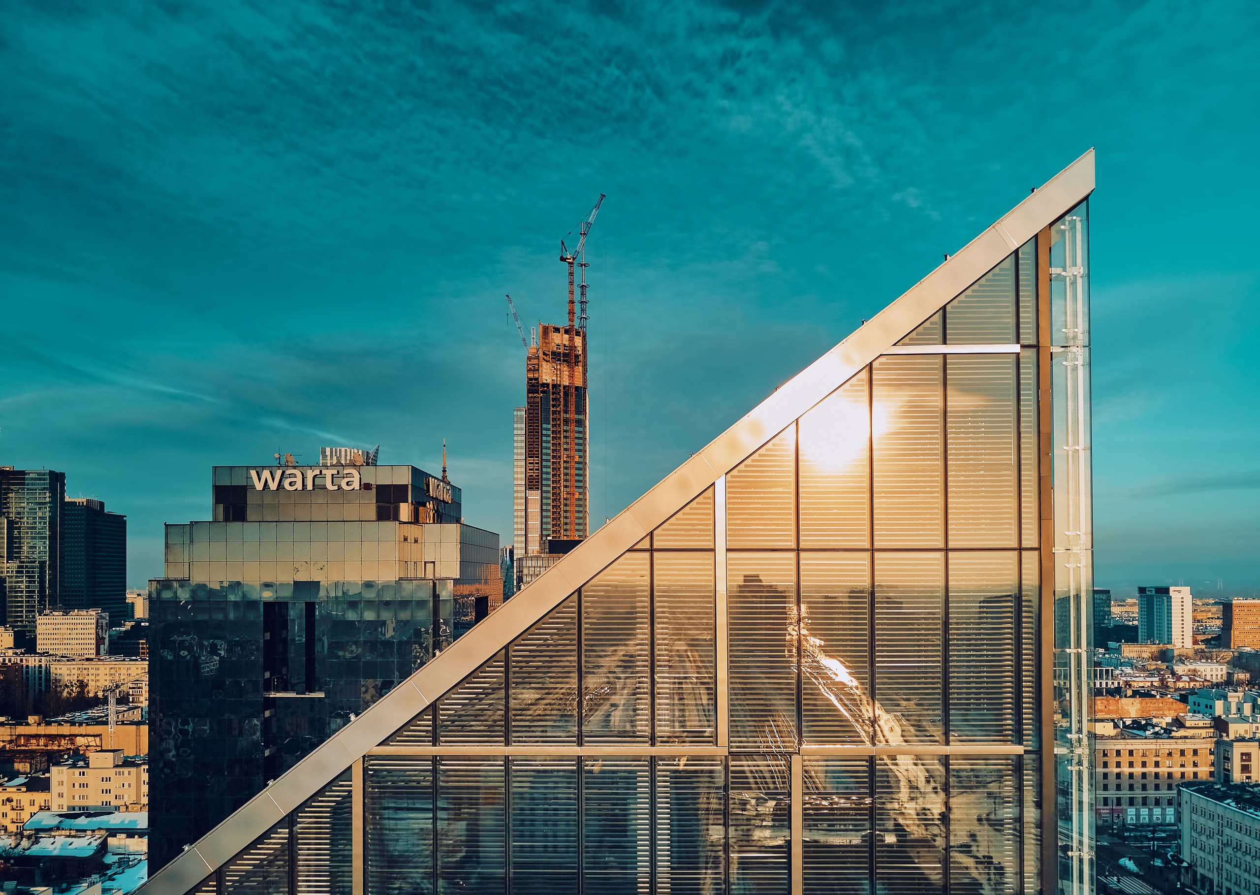 Lotnicza dronowa fotografia Warszawy - Miasto widziane z lotu ptaka. Андрей Шипилов — Фотография & Видеография