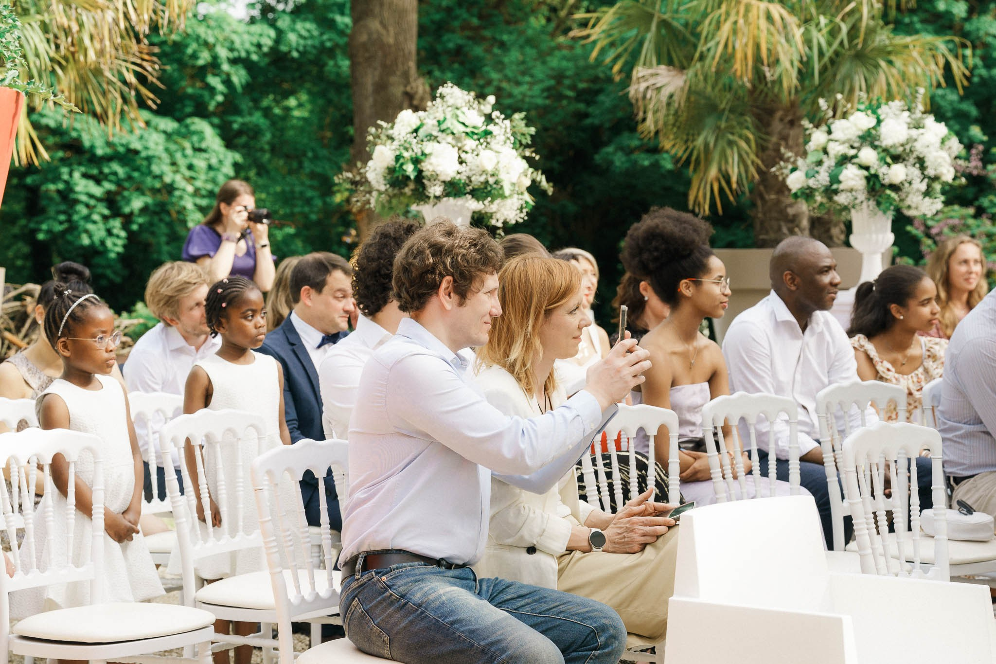 K& F, destination wedding photographer in L’Orangerie de l’Orée du Bois, France