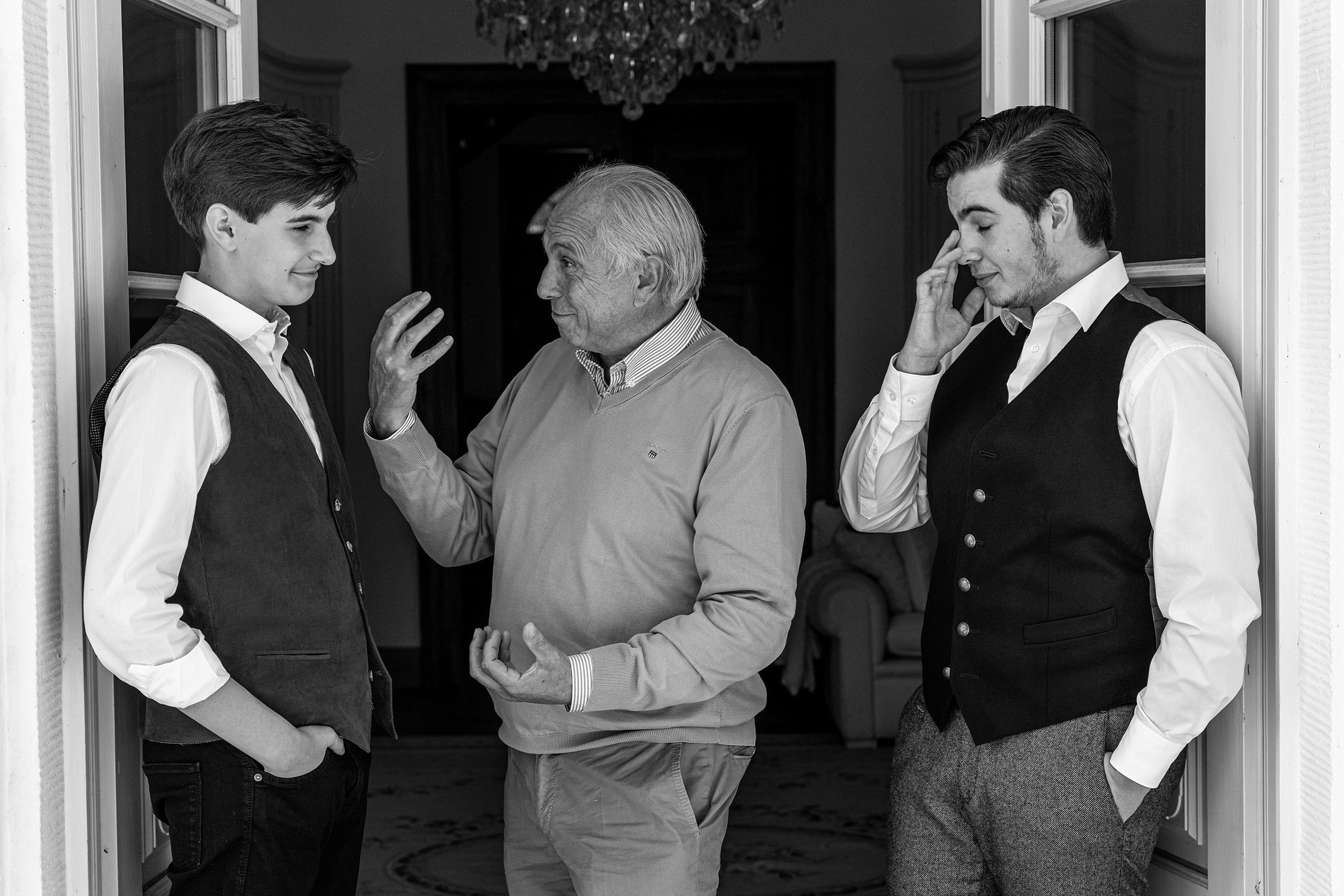 Alexander von Bismarck mit Söhne Julius und Armin