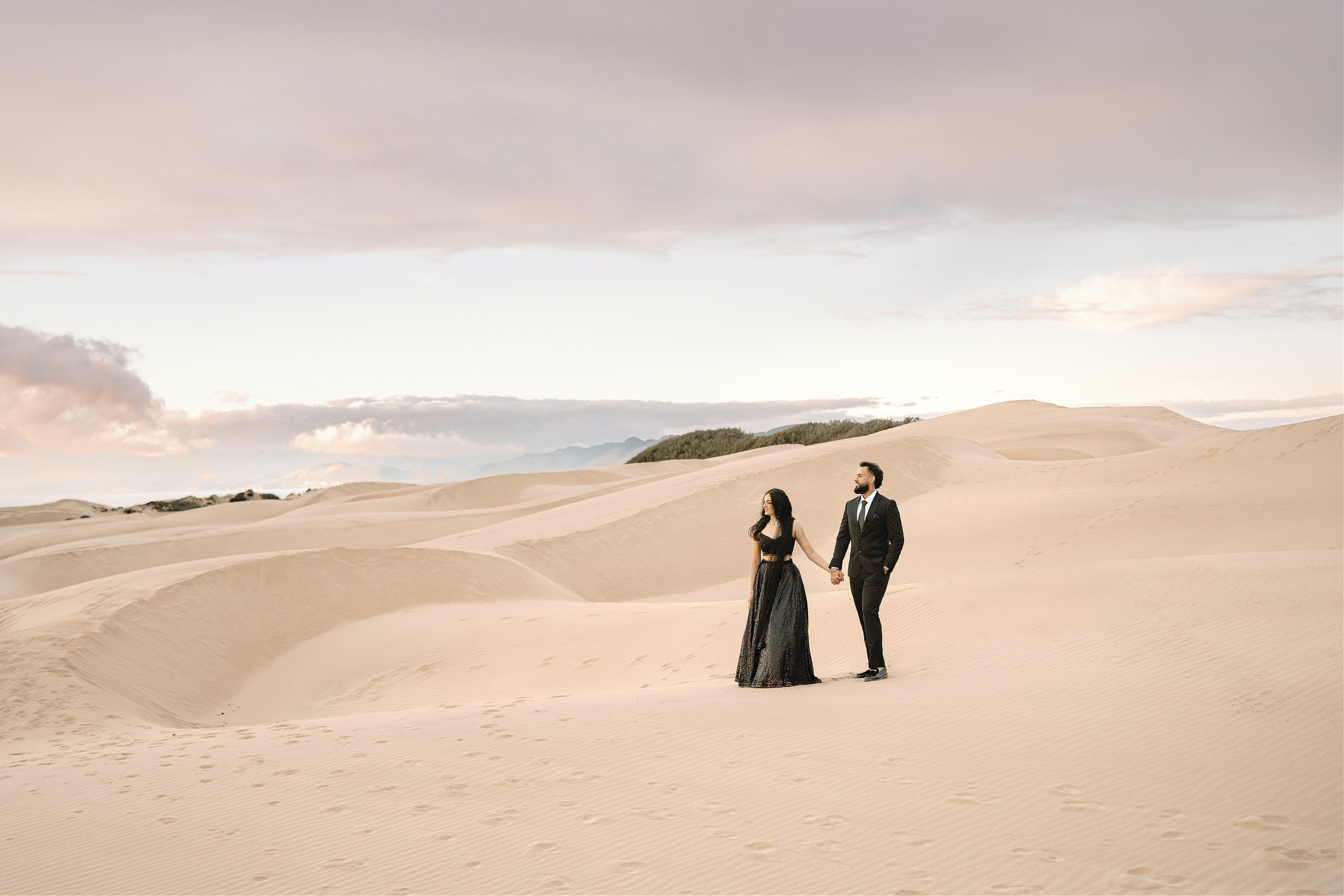 Elopement at Pismo Beach Sand Dunes, California. Wedding Photography & Videography Team in California, Los Angeles, San Francisco, San Diego and Travel