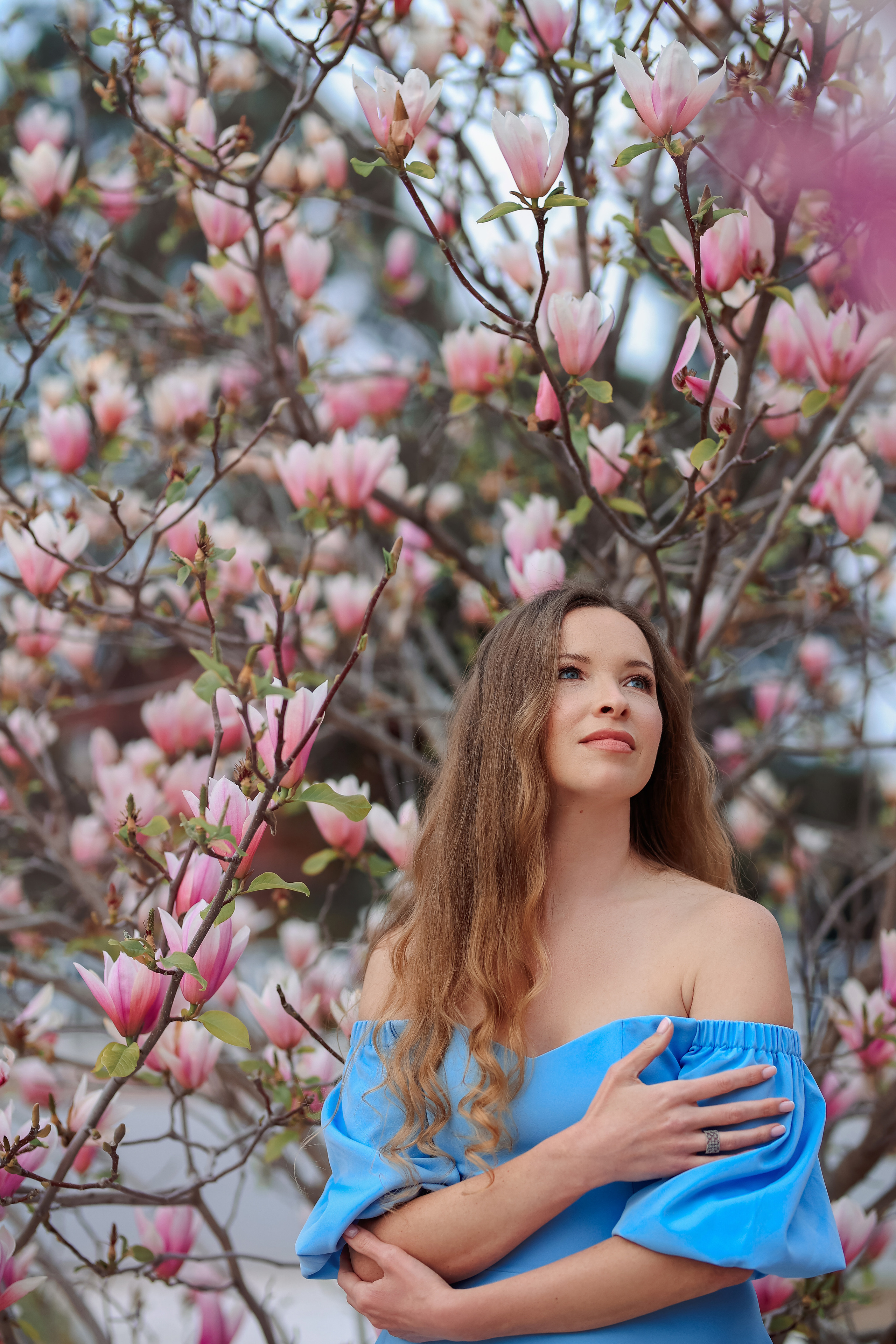 Photoshooting in magnolia. Photographer in Turkey, Antalya, Kemer, Belek, Side, Kas, Fethiye