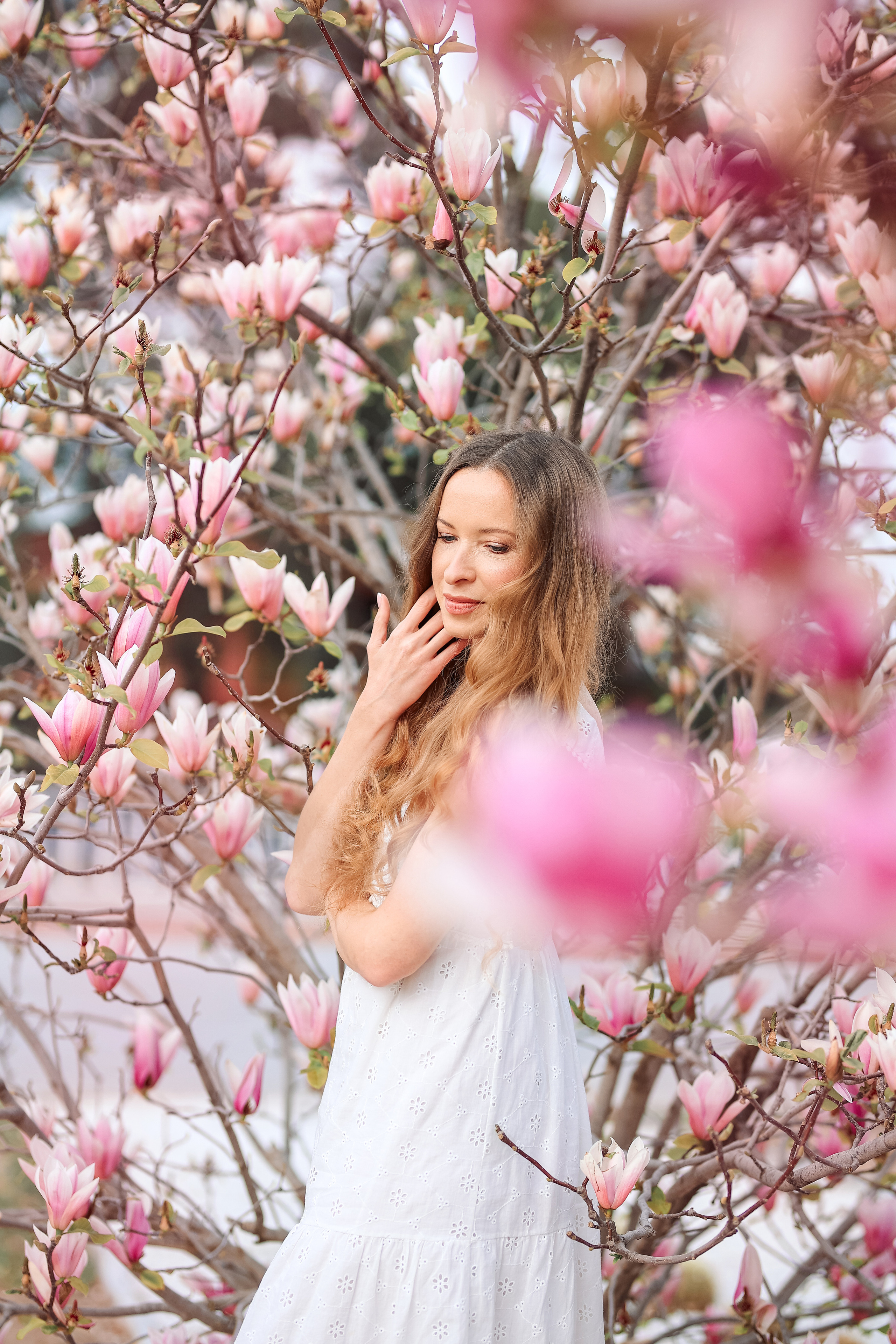 Photoshooting in magnolia. Photographer in Turkey, Antalya, Kemer, Belek, Side, Kas, Fethiye