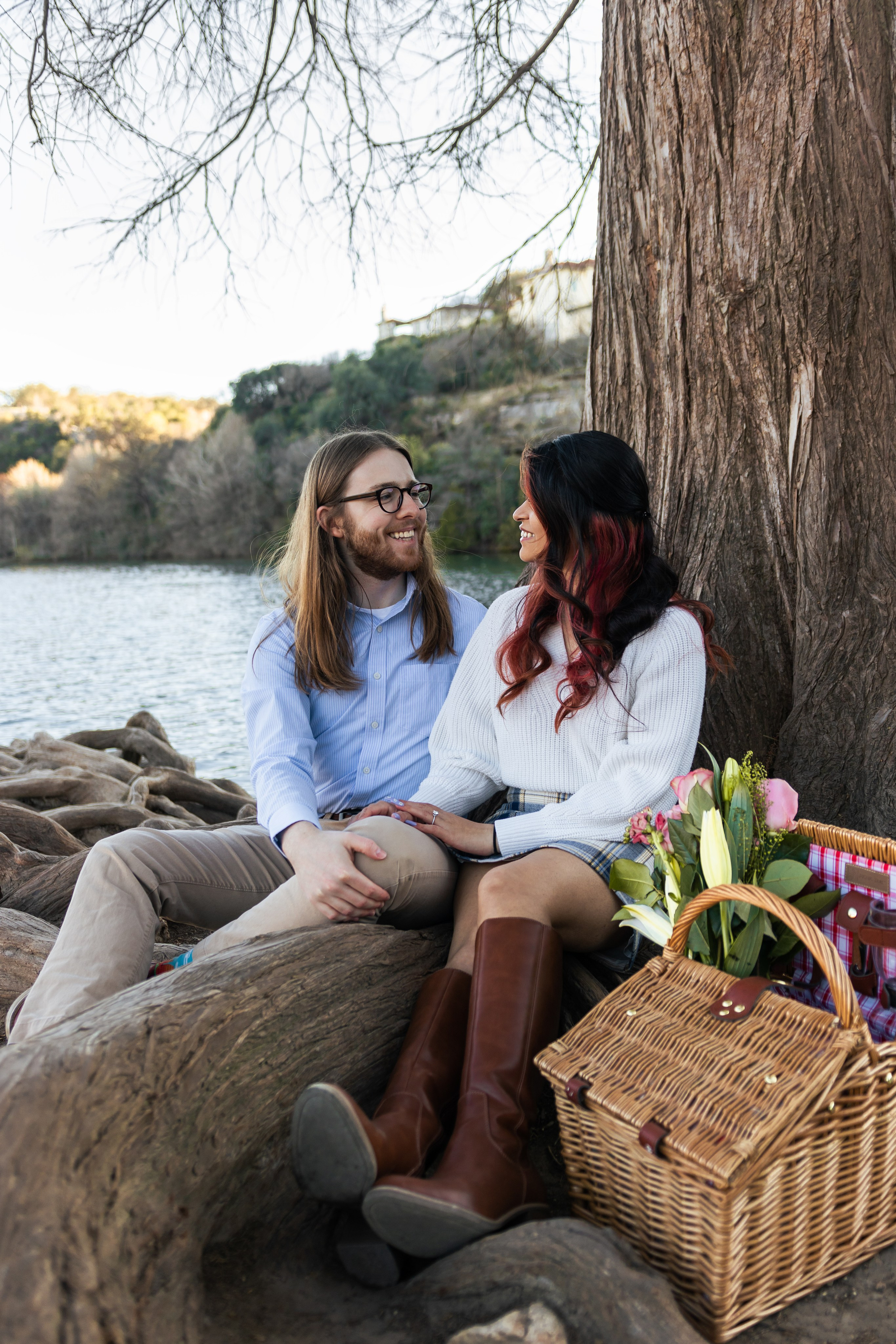 Riley and Maria’s engagement photoshoot at Red Bud Isle