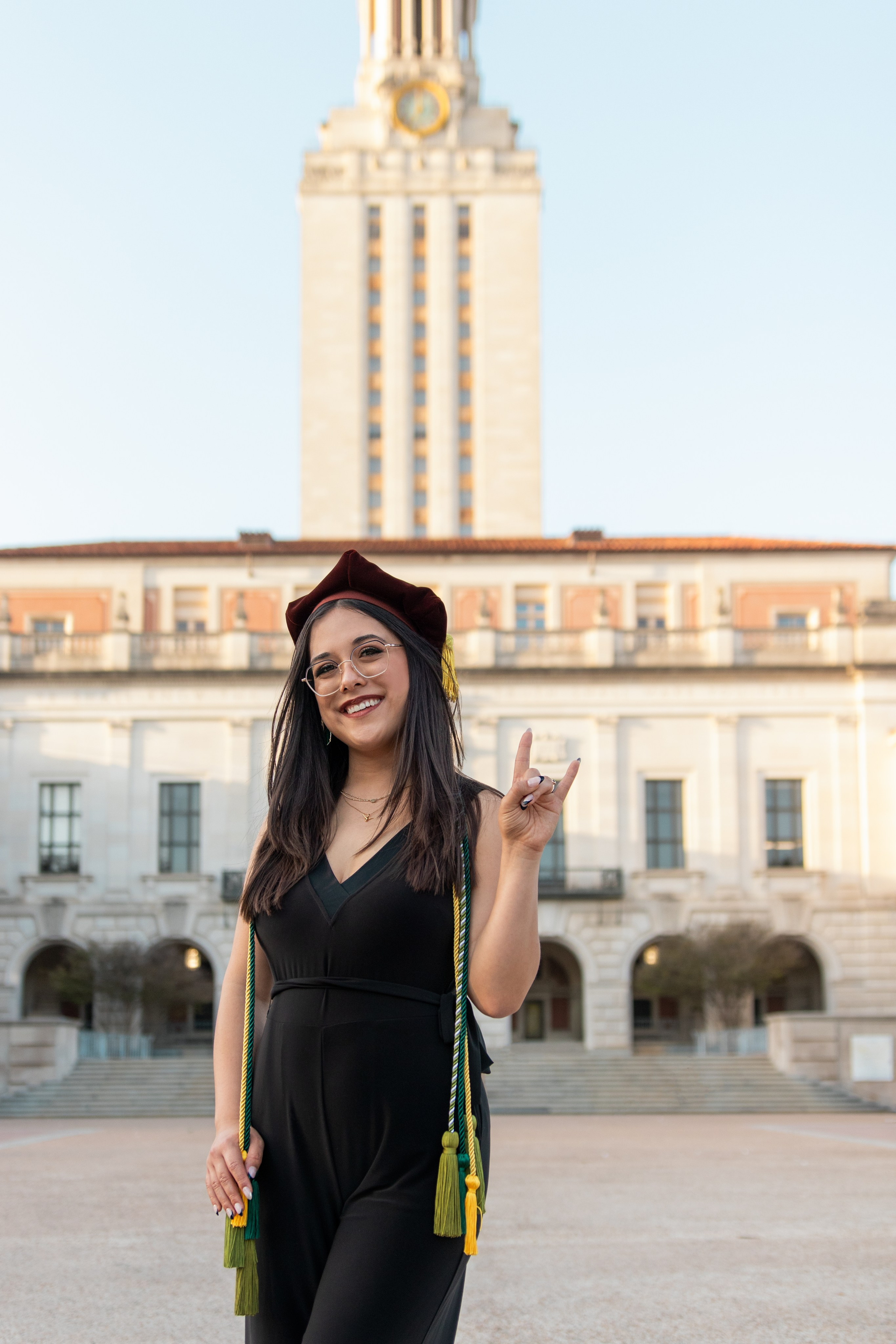 Alexiss' graduation photoshoot at the University of Texas Austin