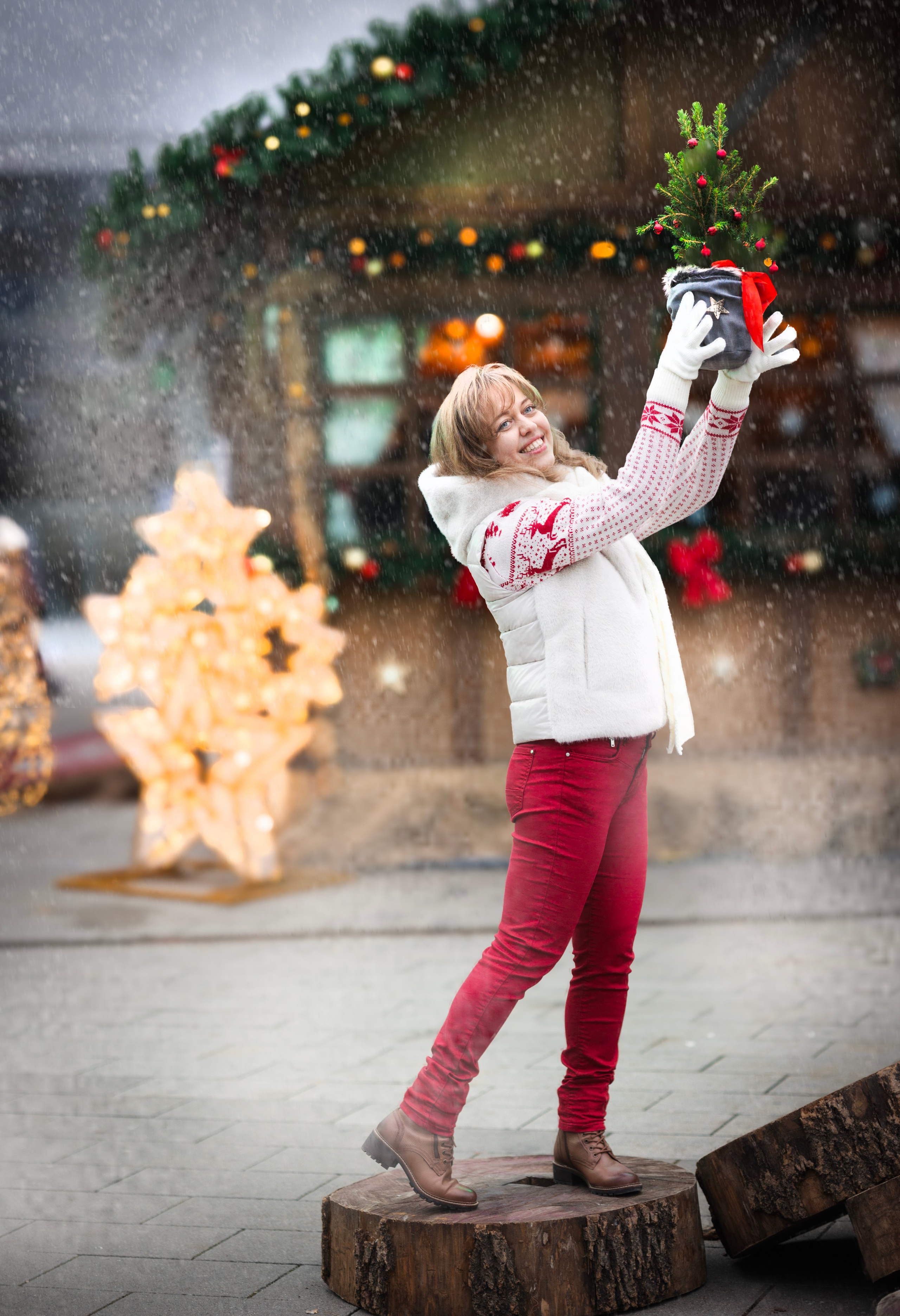 Nadja and Christmas. Photographer in Munich