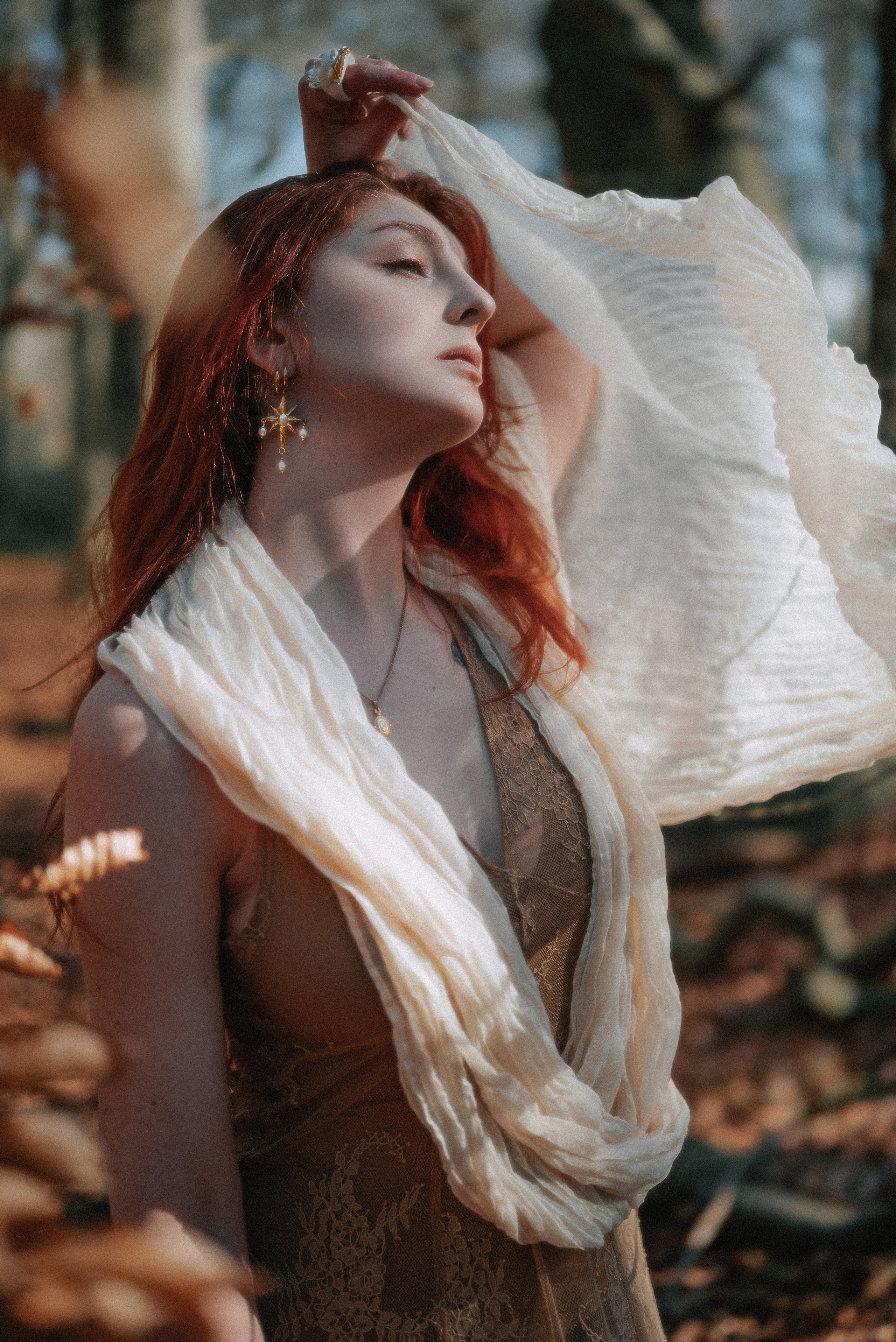 Self-portraits in the autumn forest in The Hague, Netherlands. Moth & Moss Photography