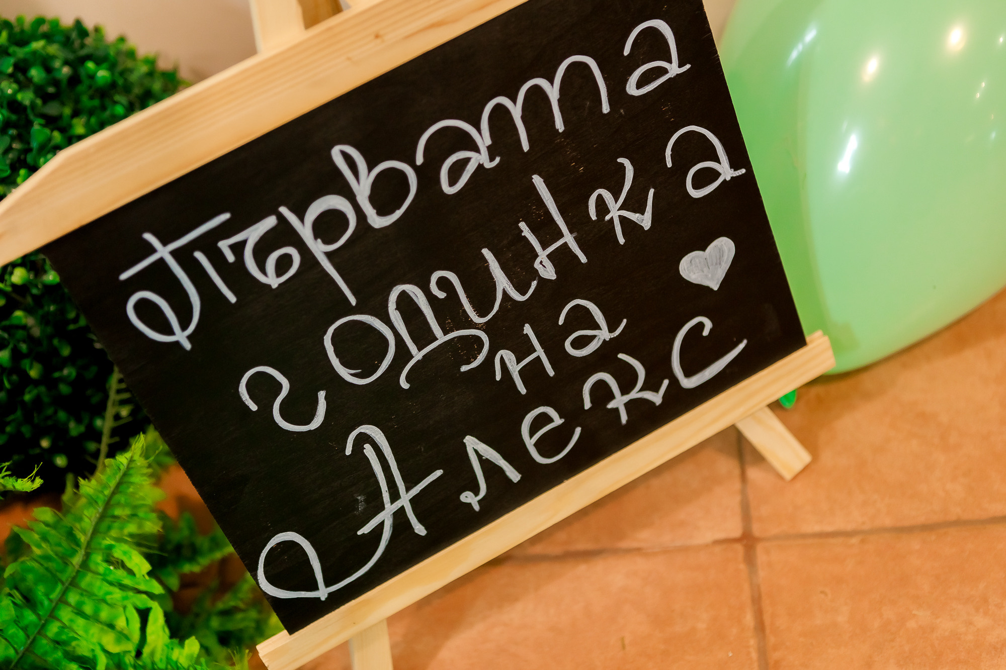 Първи Рожден Ден Александър. Фотограф Ирина Йотова