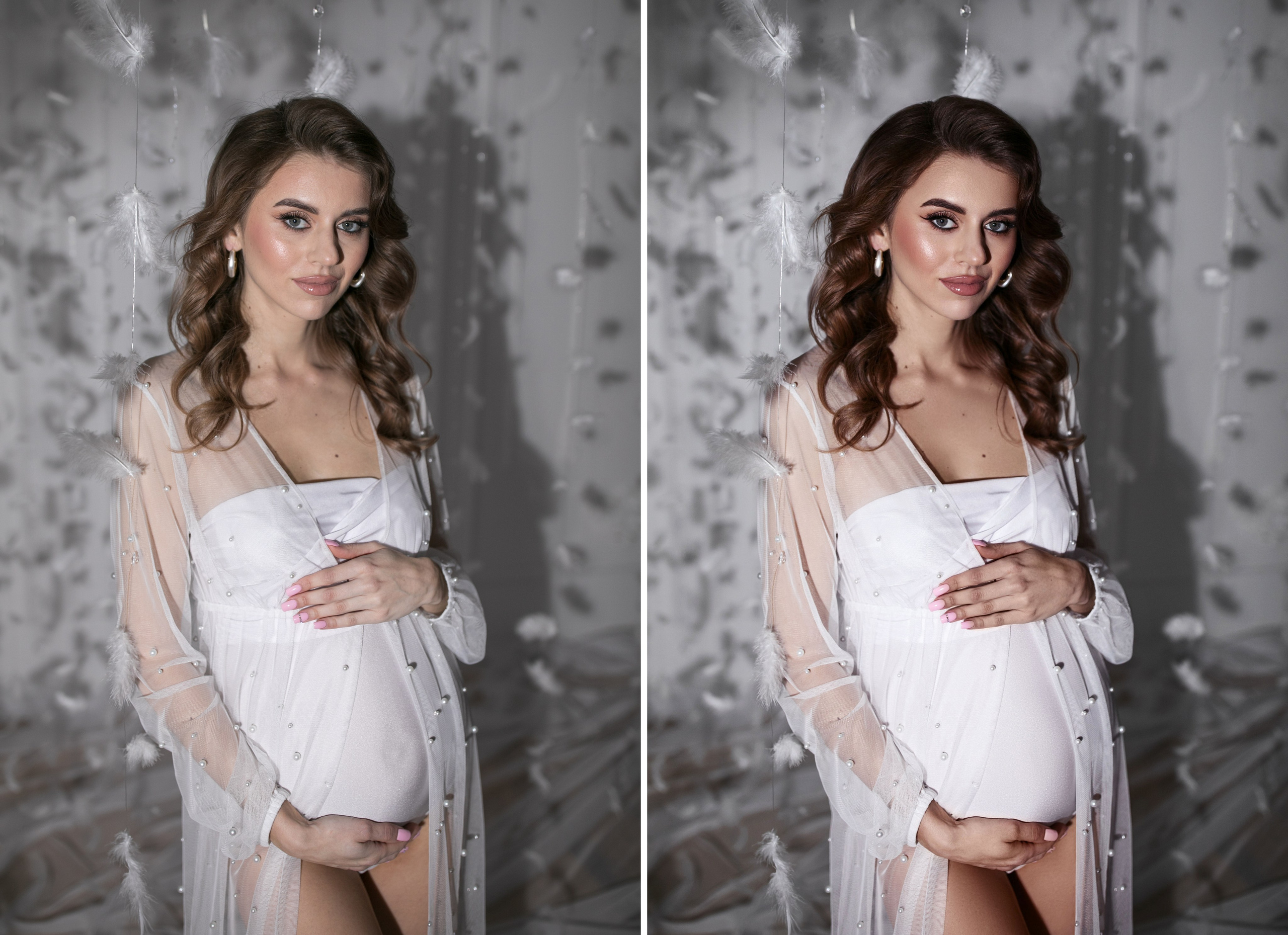 Pregnancy Image Editing in Photoshop. Professional services from Retoucher Olha Kompaniiets
