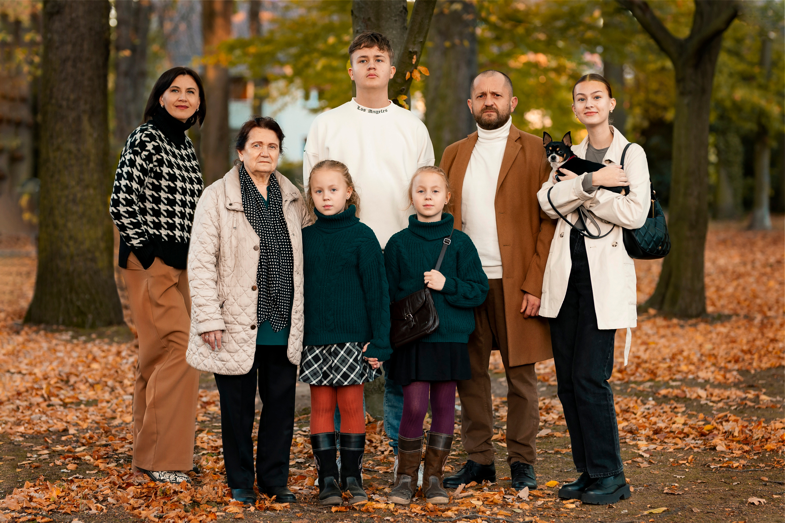 Großes Familien-Herbst-Fotoshooting in der Natur. Fotografin aus NRW