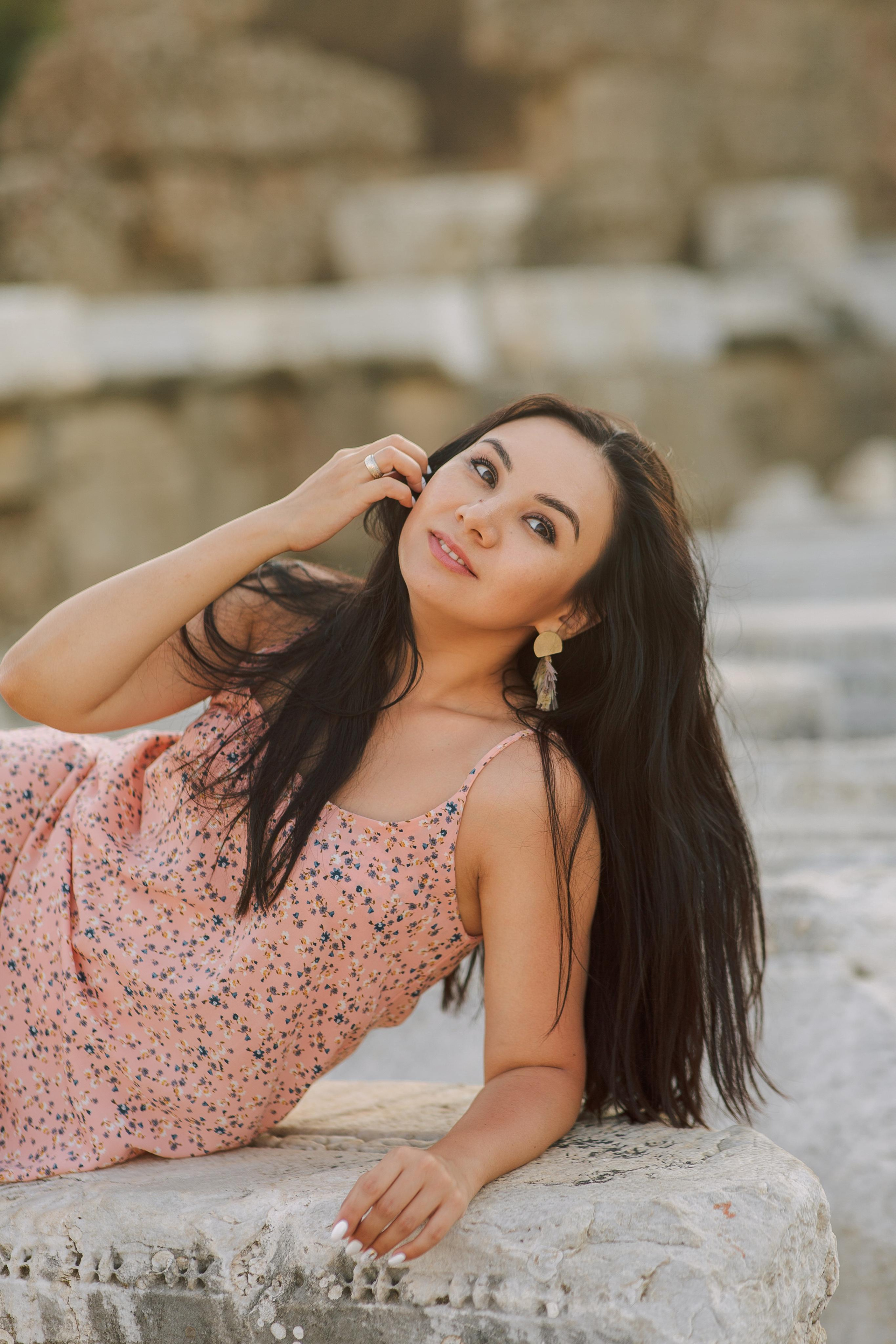 Sunrise Individual Portraits in Ancient Side | Alsu Develi. Professional Photographer in Alanya, Side, Belek, Antalya. Turkiye