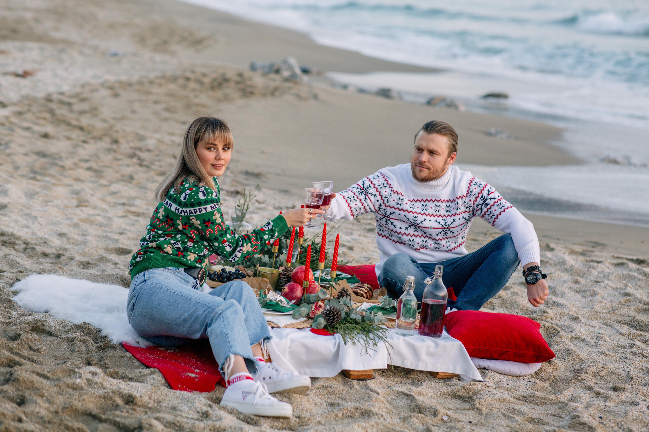 Новогодняя фотосессия на пляже. Алсу Девели | Свадебный и семейный фотограф в Турции Алании, Алания, Аланья, Сиде, Белеке, Анталия