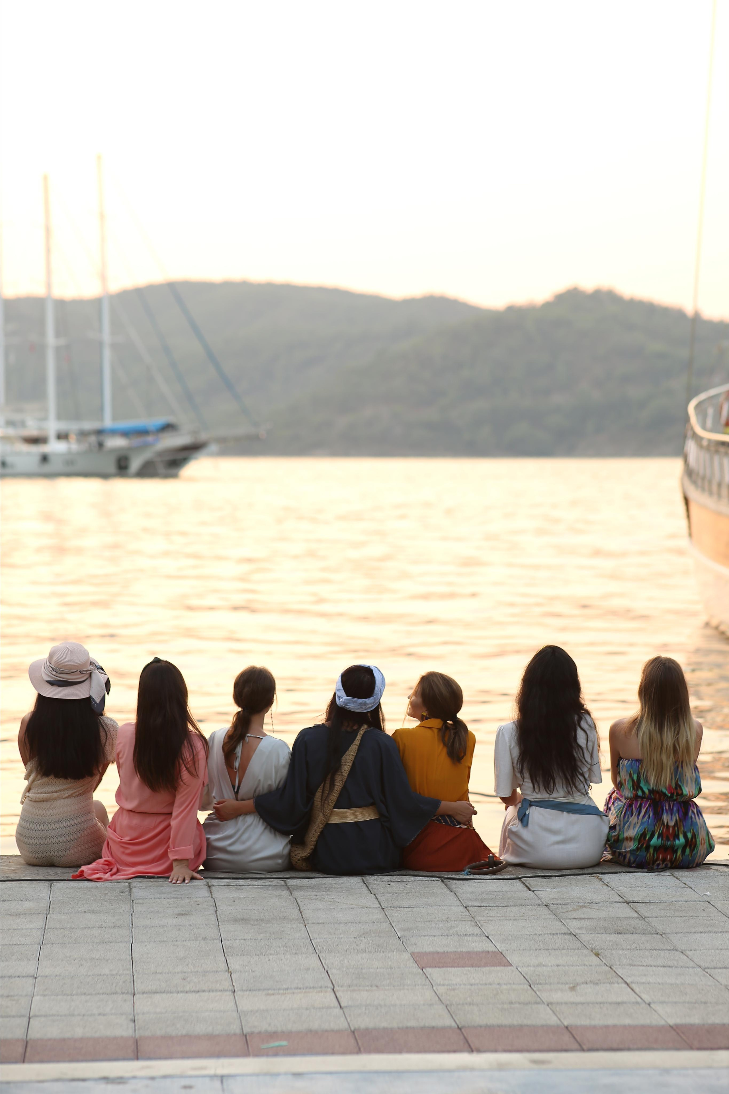Charming girls on the boat tour. Fethiye. Professional Photographer in Alanya, Side, Belek, Antalya. Turkiye
