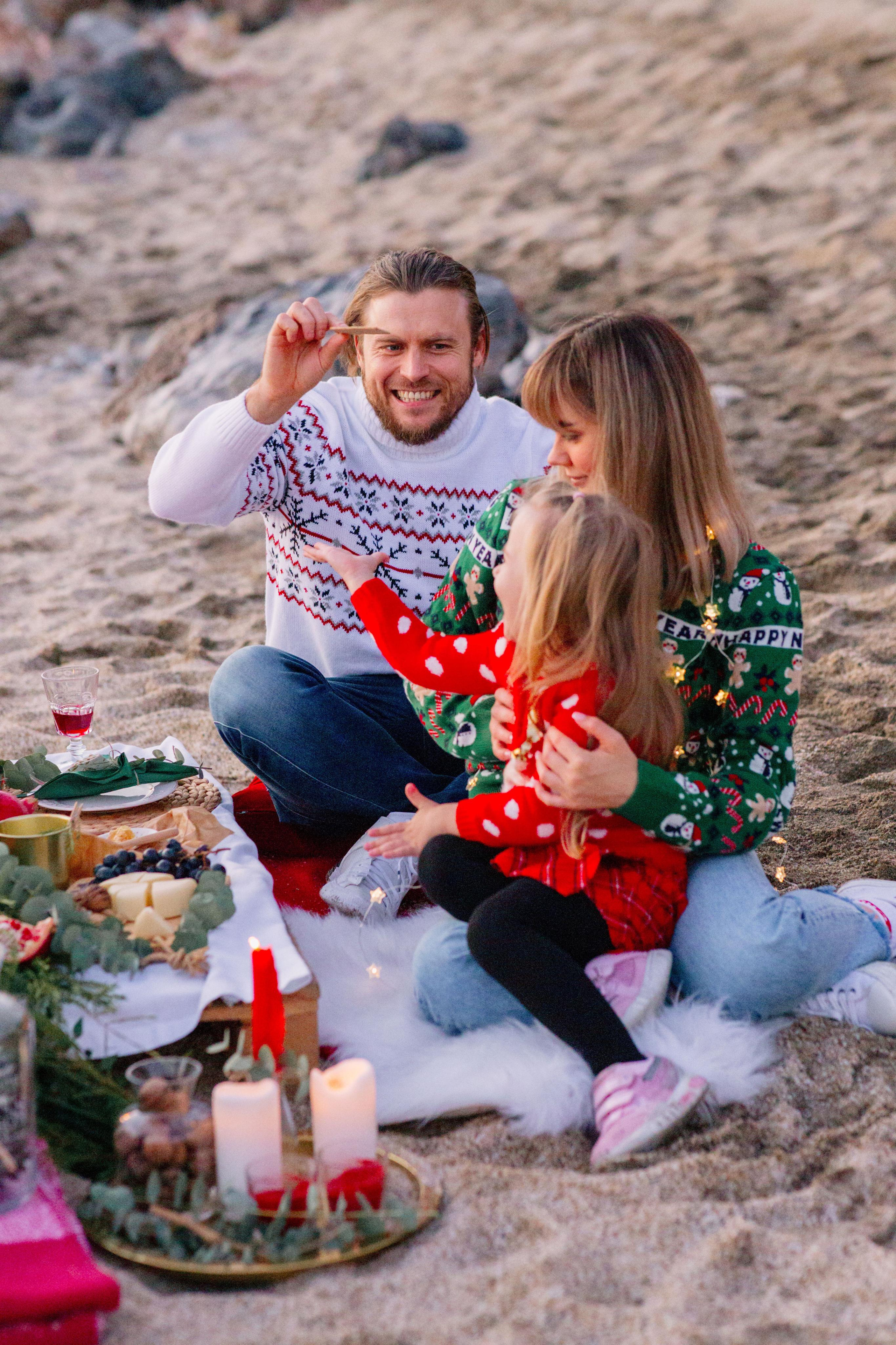 Новогодняя фотосессия на пляже. Алсу Девели | Свадебный и семейный фотограф в Турции Алании, Алания, Аланья, Сиде, Белеке, Анталия